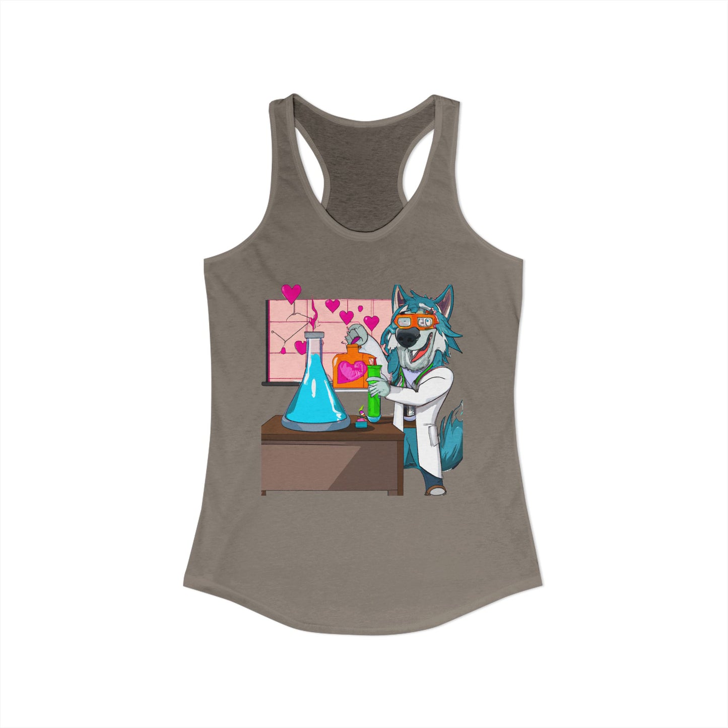 Love Lab Potion Pop Art Racerback Tank