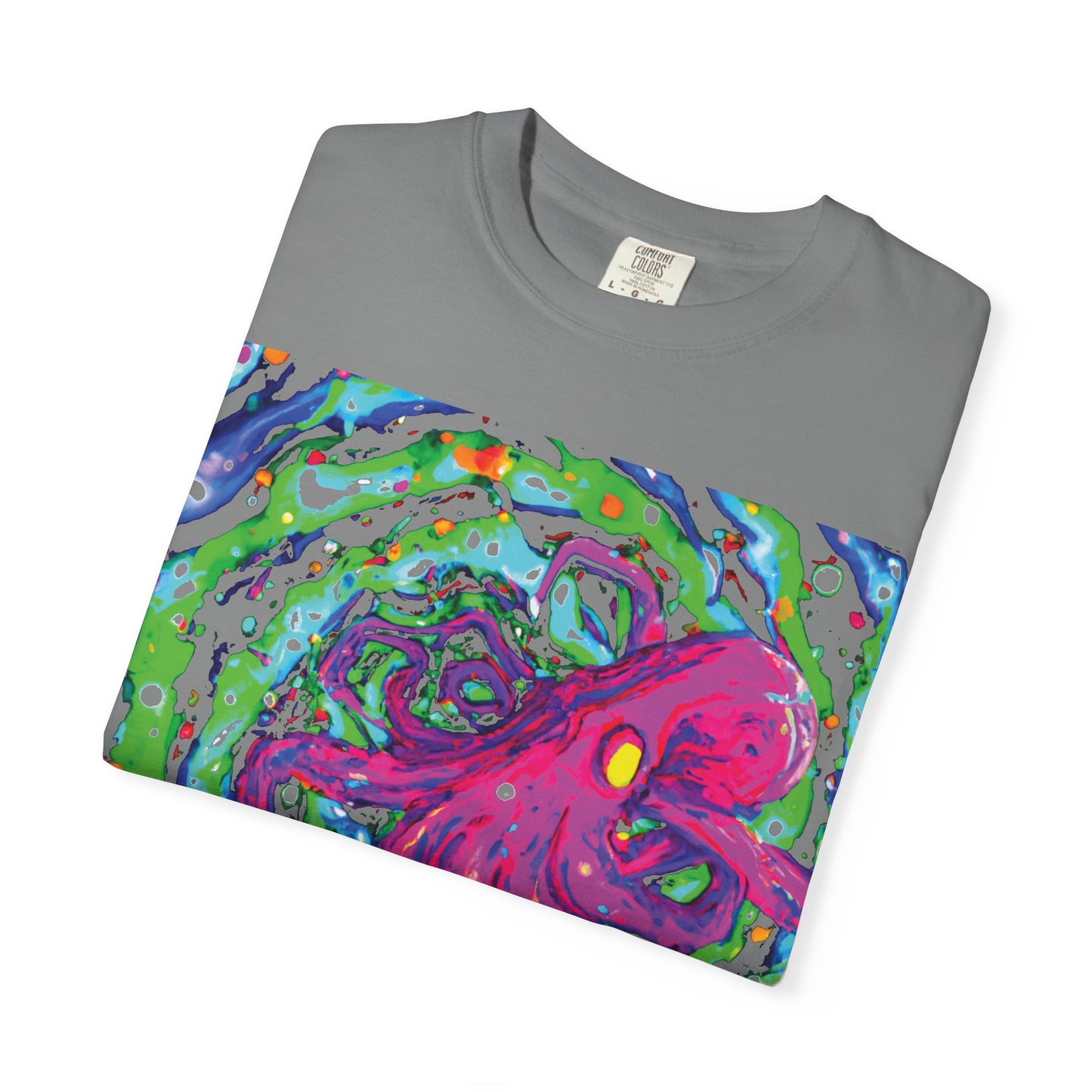 Octopus Swirl T-Shirt — Vibrant Psychedelic Sea Creature Tee