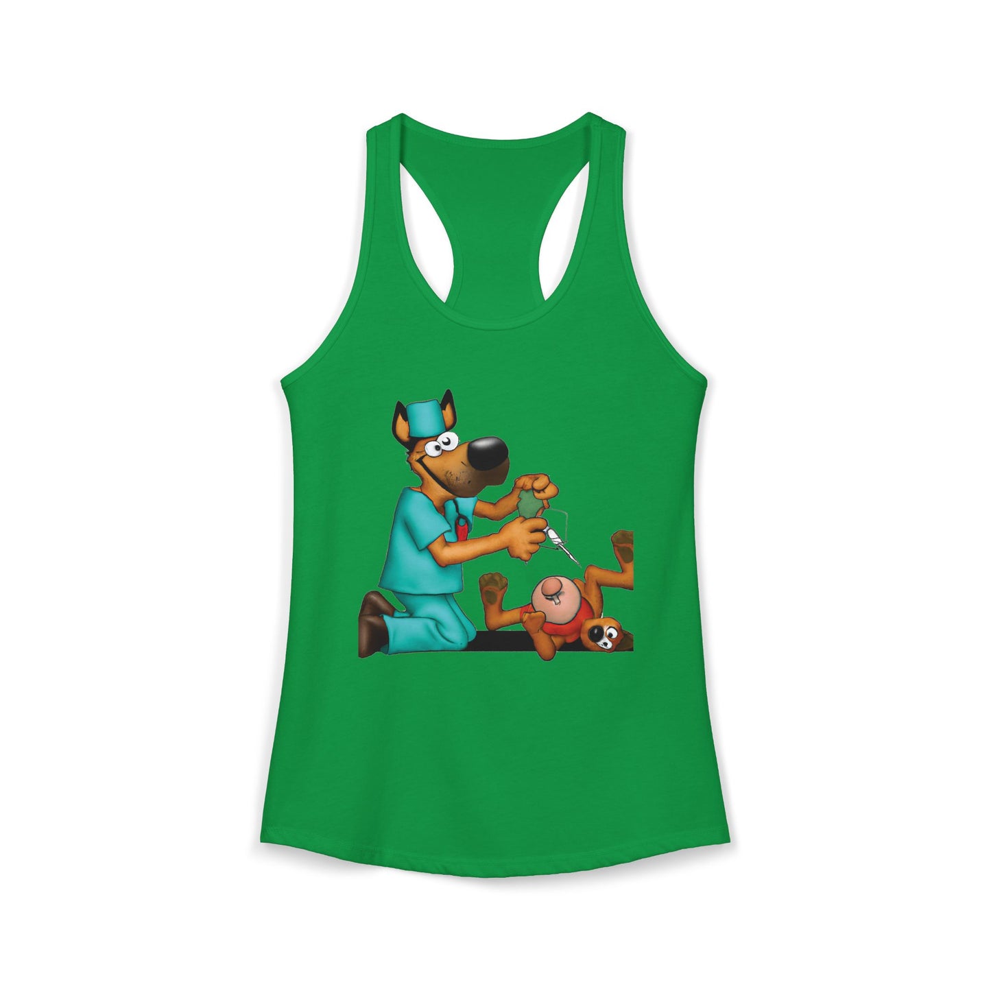 Dog Saving Toy Racerback Tank — "We Gotta Save It" Graphic Tank Top