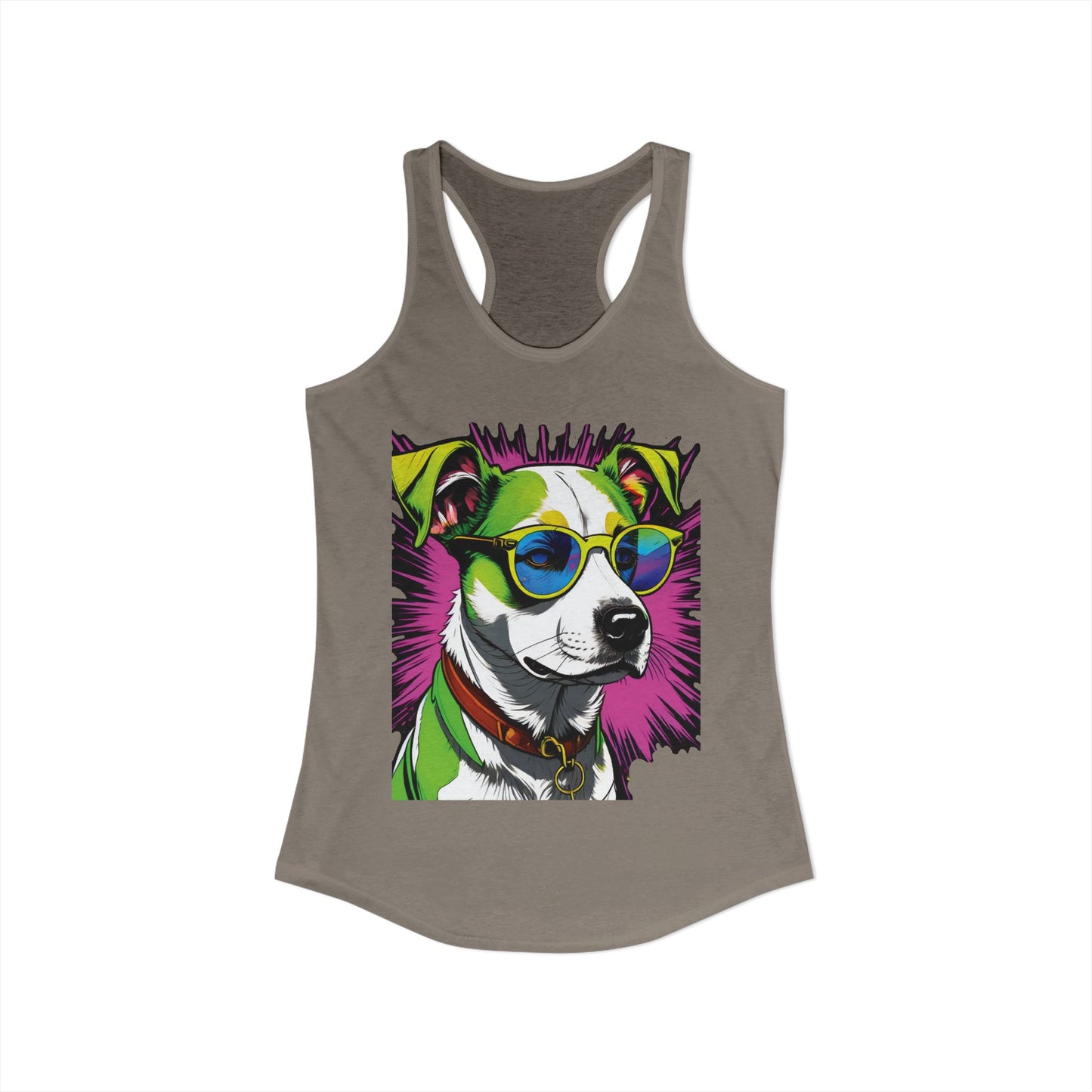Dog Not Amused Racerback Tank — Women's Funny Dog Lover Tank