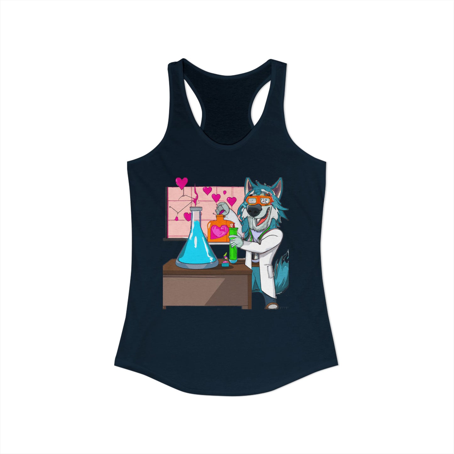 Love Lab Potion Pop Art Racerback Tank