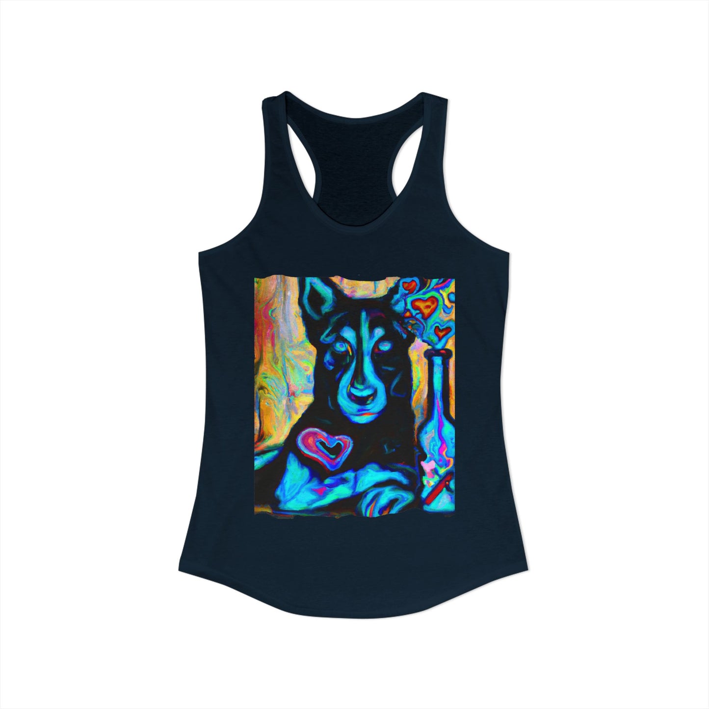 Sexy German Shepherd Racerback Tank Top