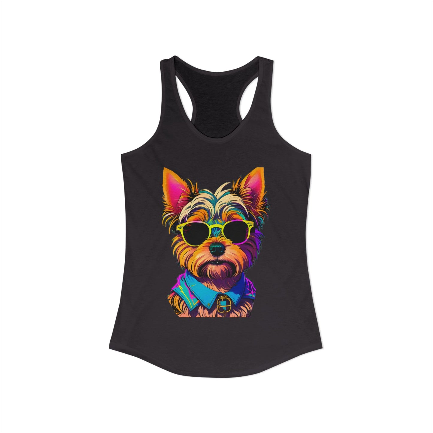 Cool Yorkie Life Women's Racerback Tank