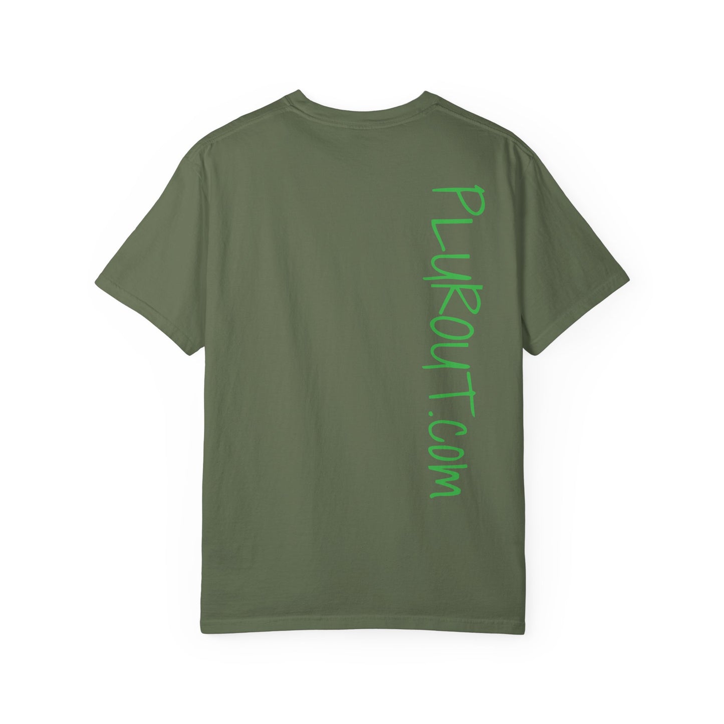 Psychedelic Fox Chemist T-Shirt — Green Fox with Beaker Graphic