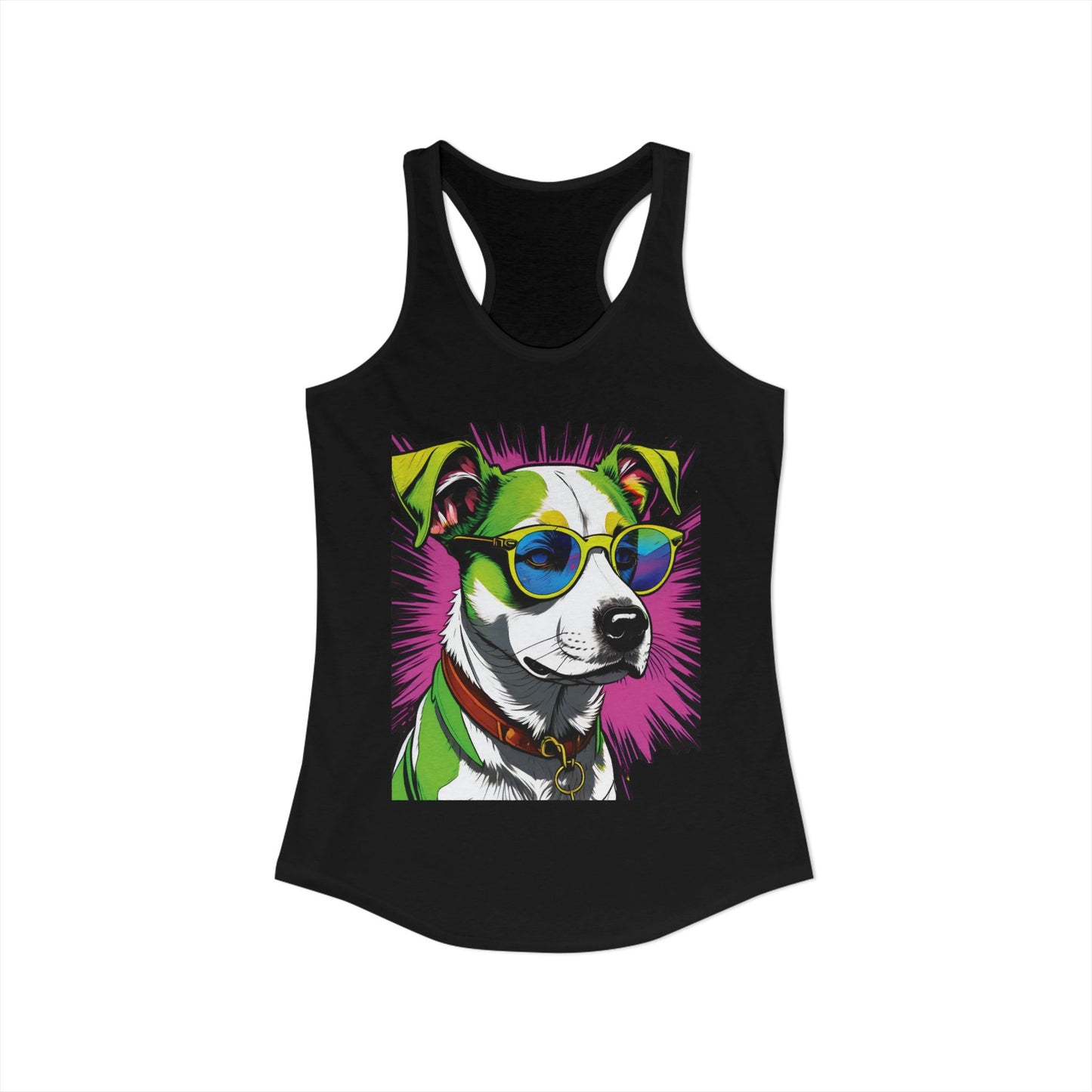 Dog Not Amused Racerback Tank — Women's Funny Dog Lover Tank