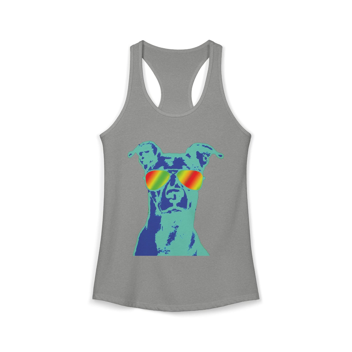Vizsla Summer Tank — 'Summer Vizsla' Dog Sunglasses Racerback Tank