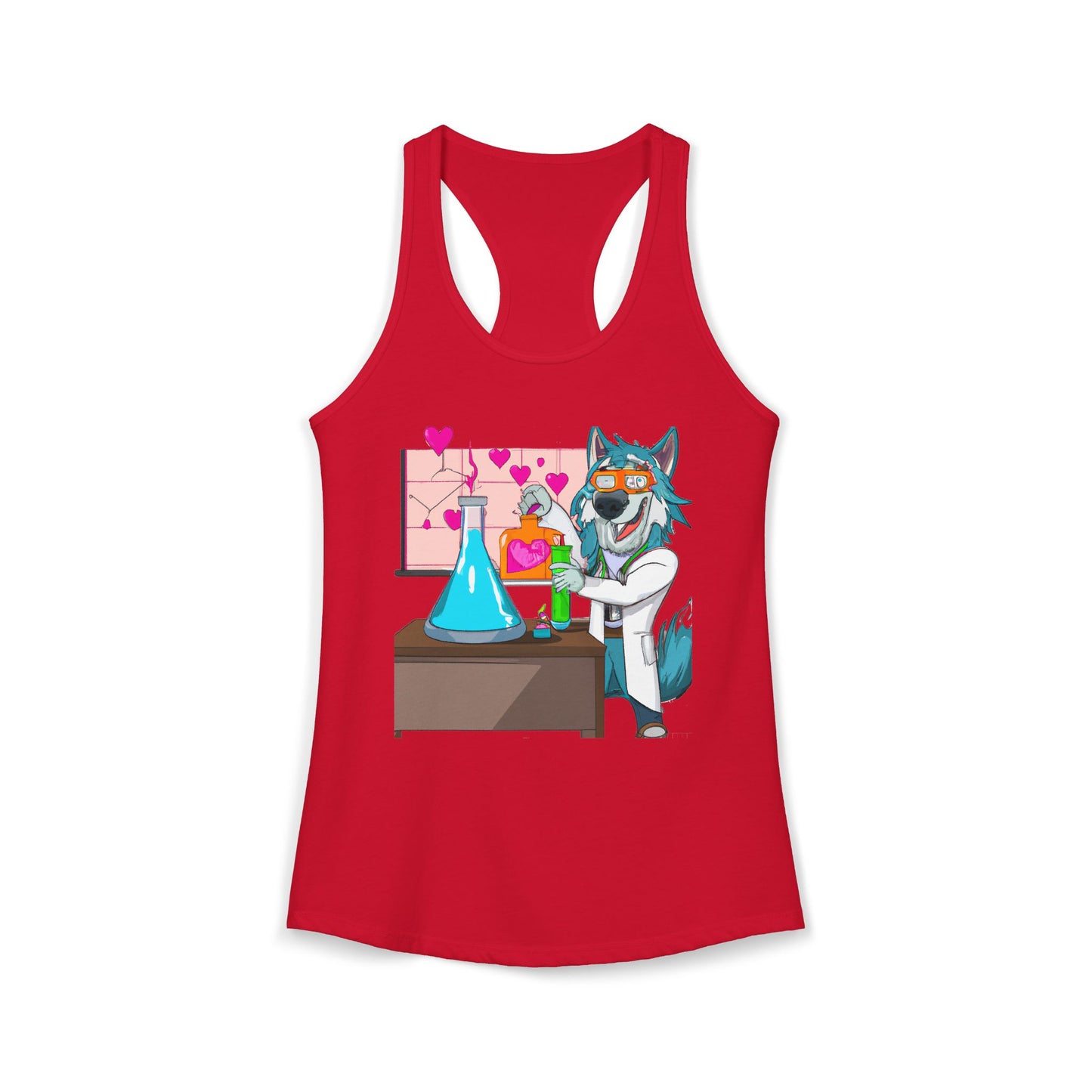 Love Lab Potion Pop Art Racerback Tank