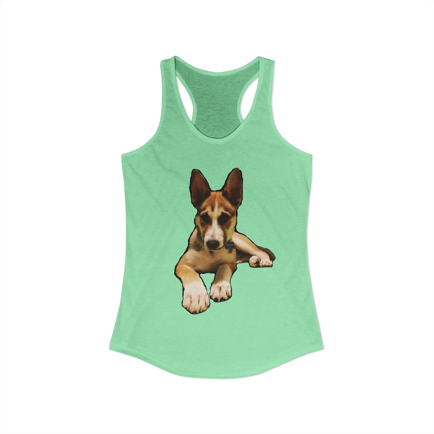 Cute Husky Racerback Tank — Women's Siberian Dog Tank Top
