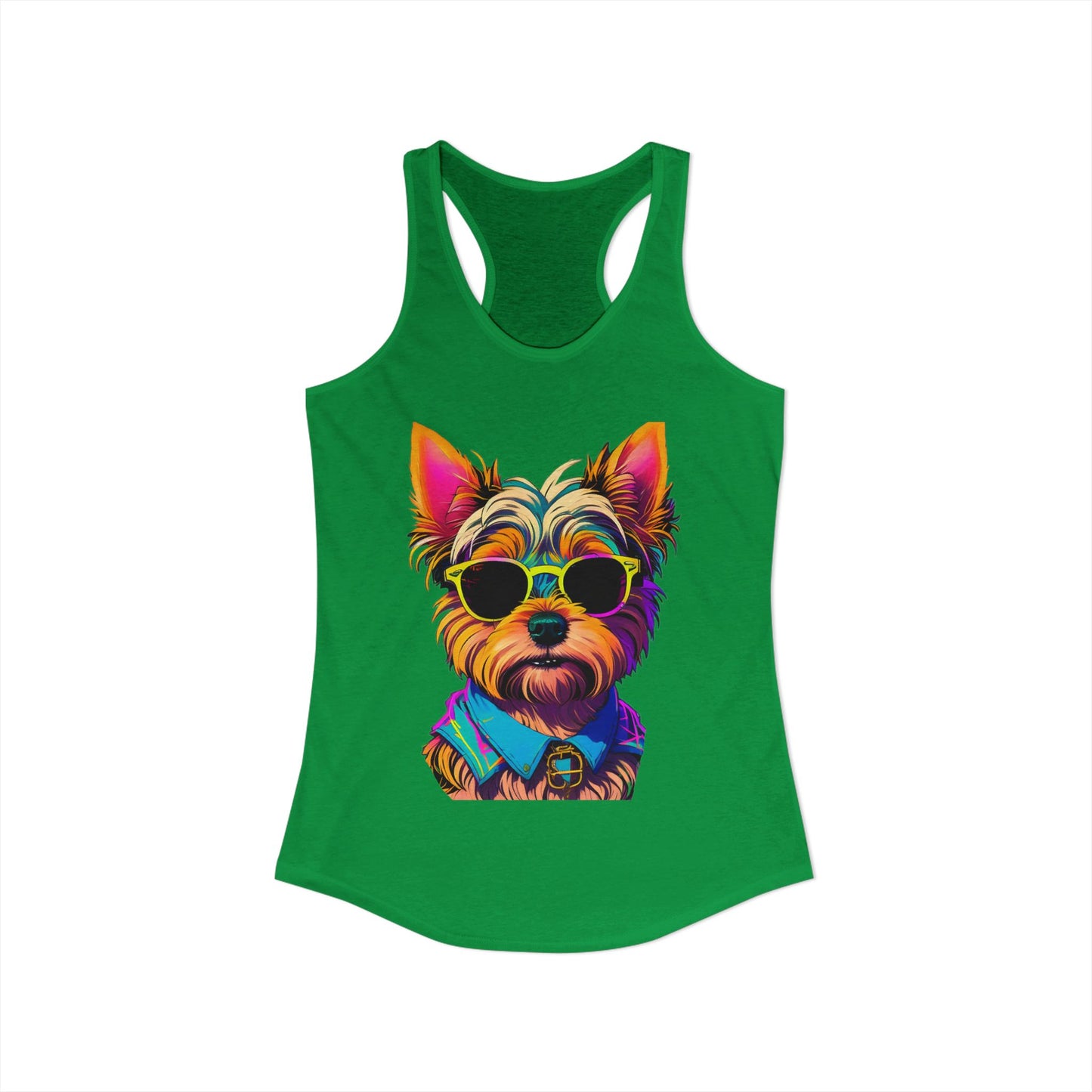 Cool Yorkie Life Women's Racerback Tank