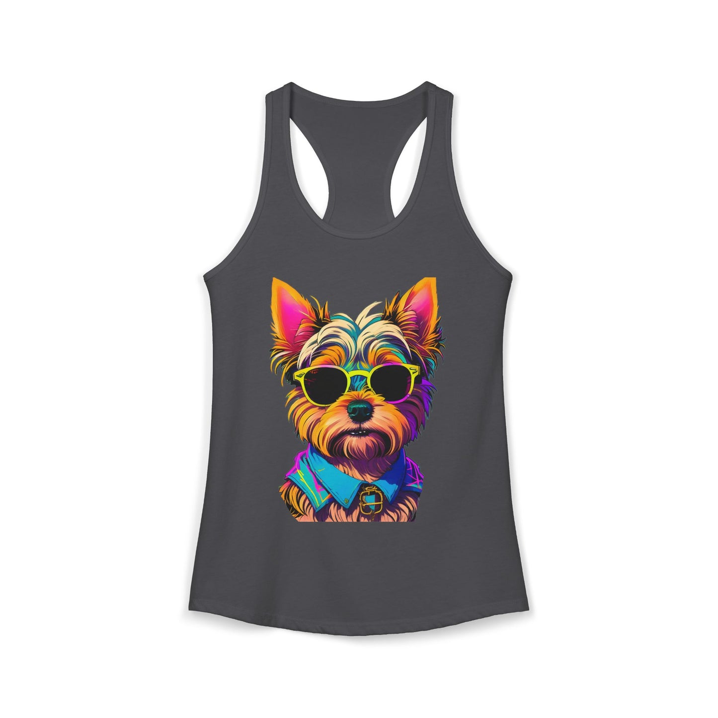 Cool Yorkie Life Women's Racerback Tank