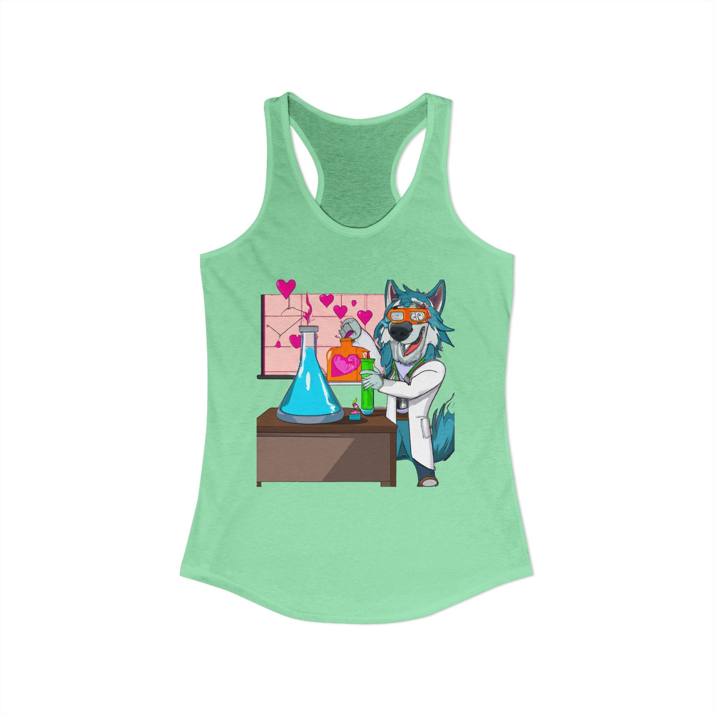 Love Lab Potion Pop Art Racerback Tank