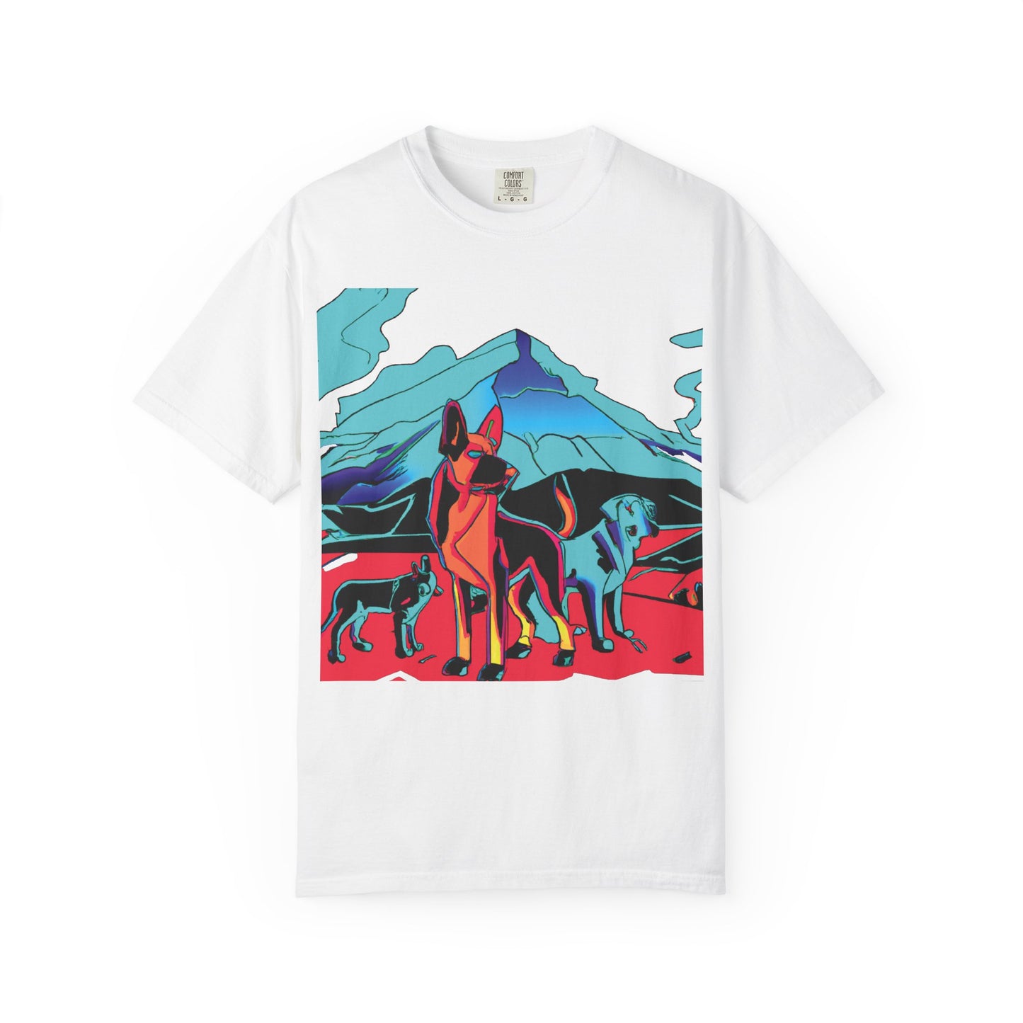 Pop Art Mountain Dogs Graphic Tee