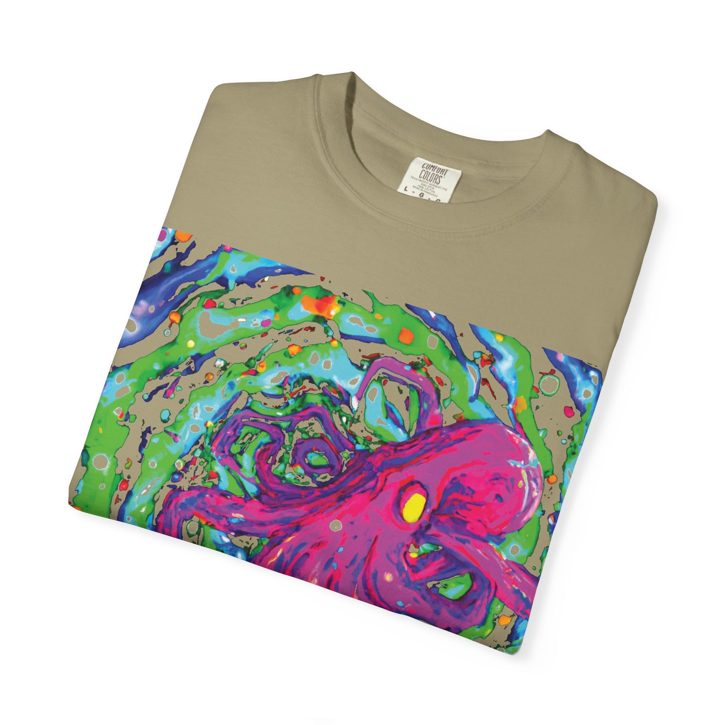 Octopus Swirl T-Shirt — Vibrant Psychedelic Sea Creature Tee
