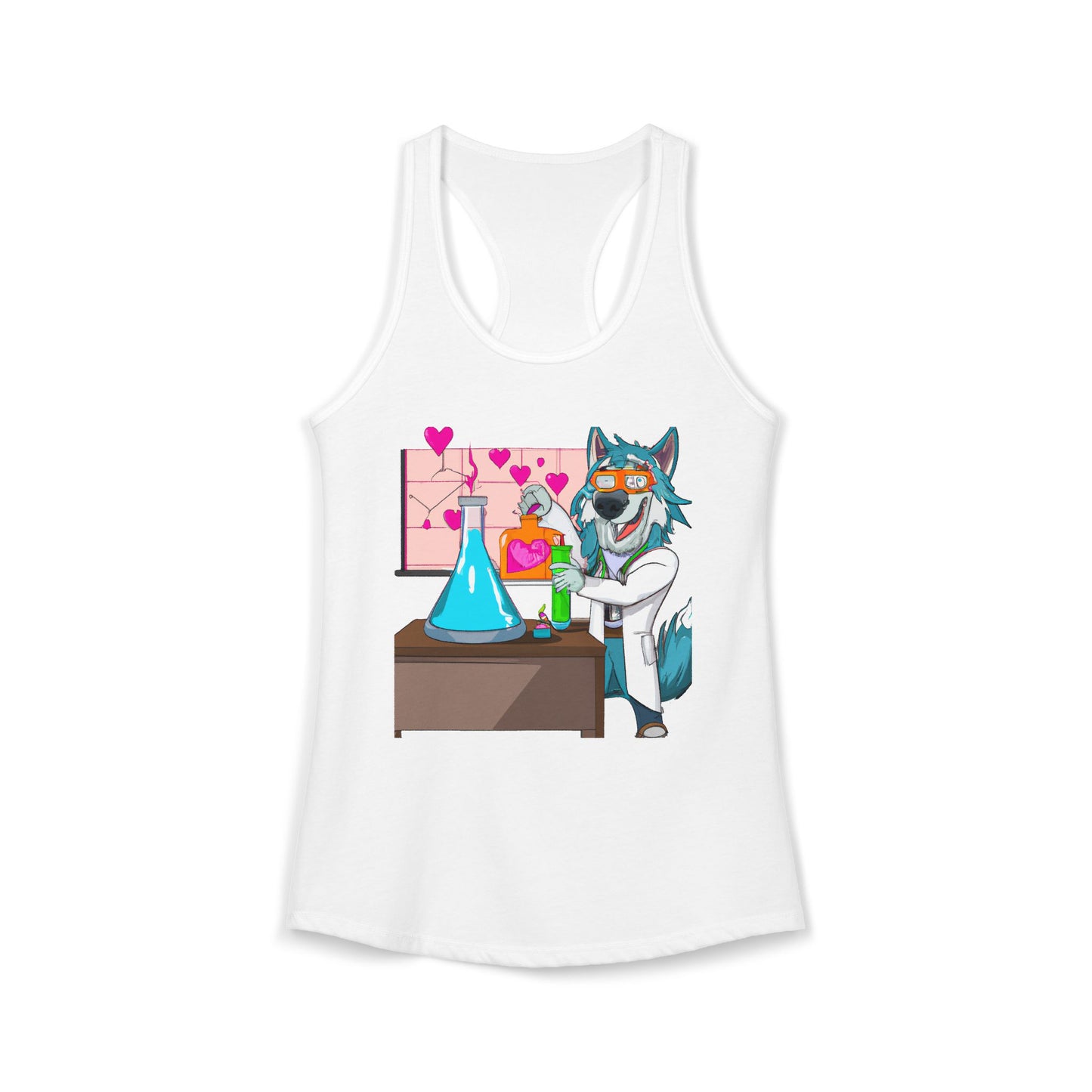 Love Lab Potion Pop Art Racerback Tank