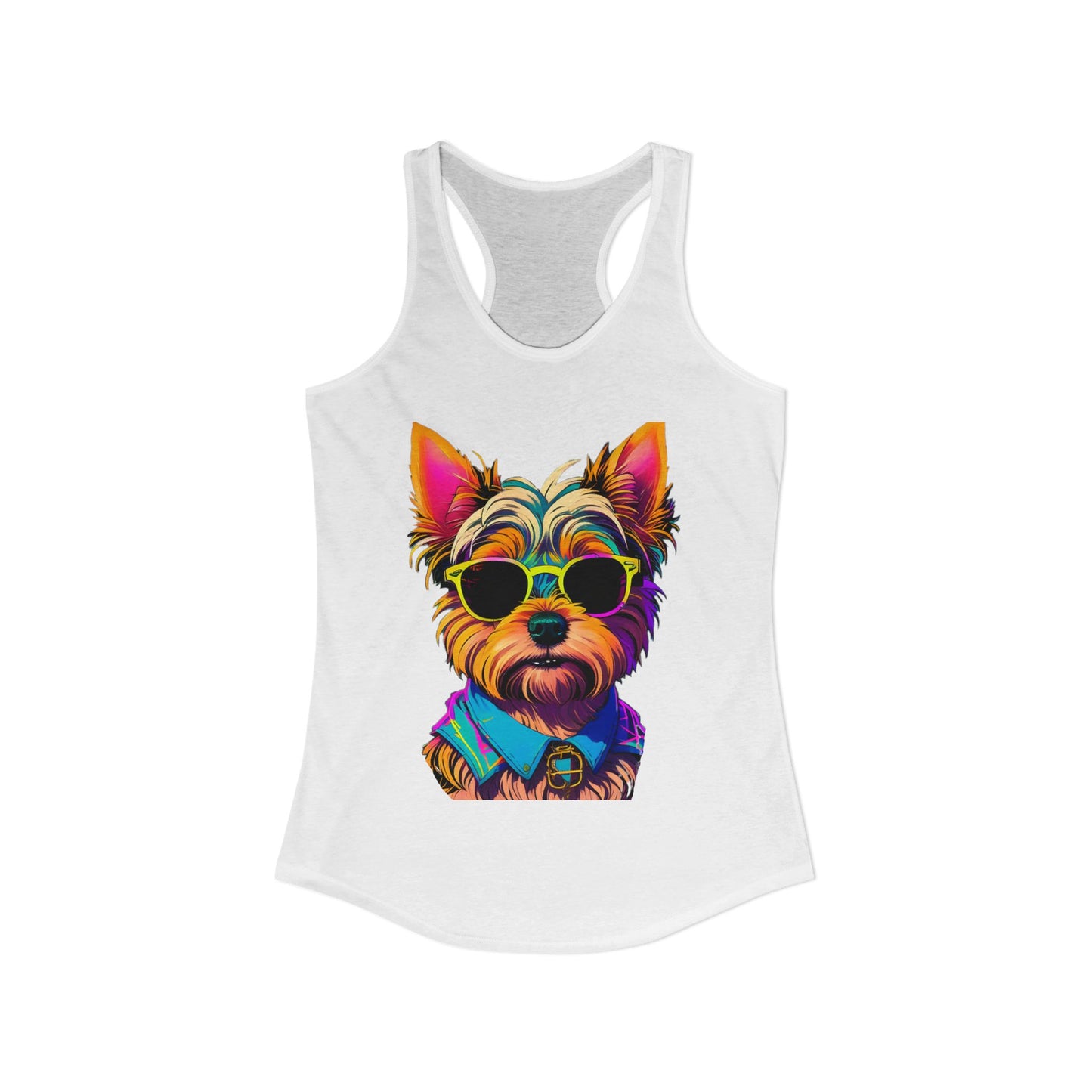 Cool Yorkie Life Women's Racerback Tank