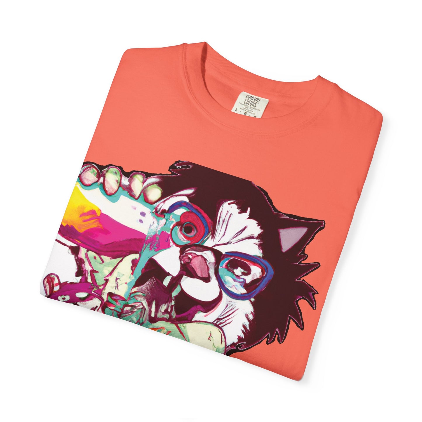 Colorful Punk Cat & Dog Illustration (PlurOut Back Print)
