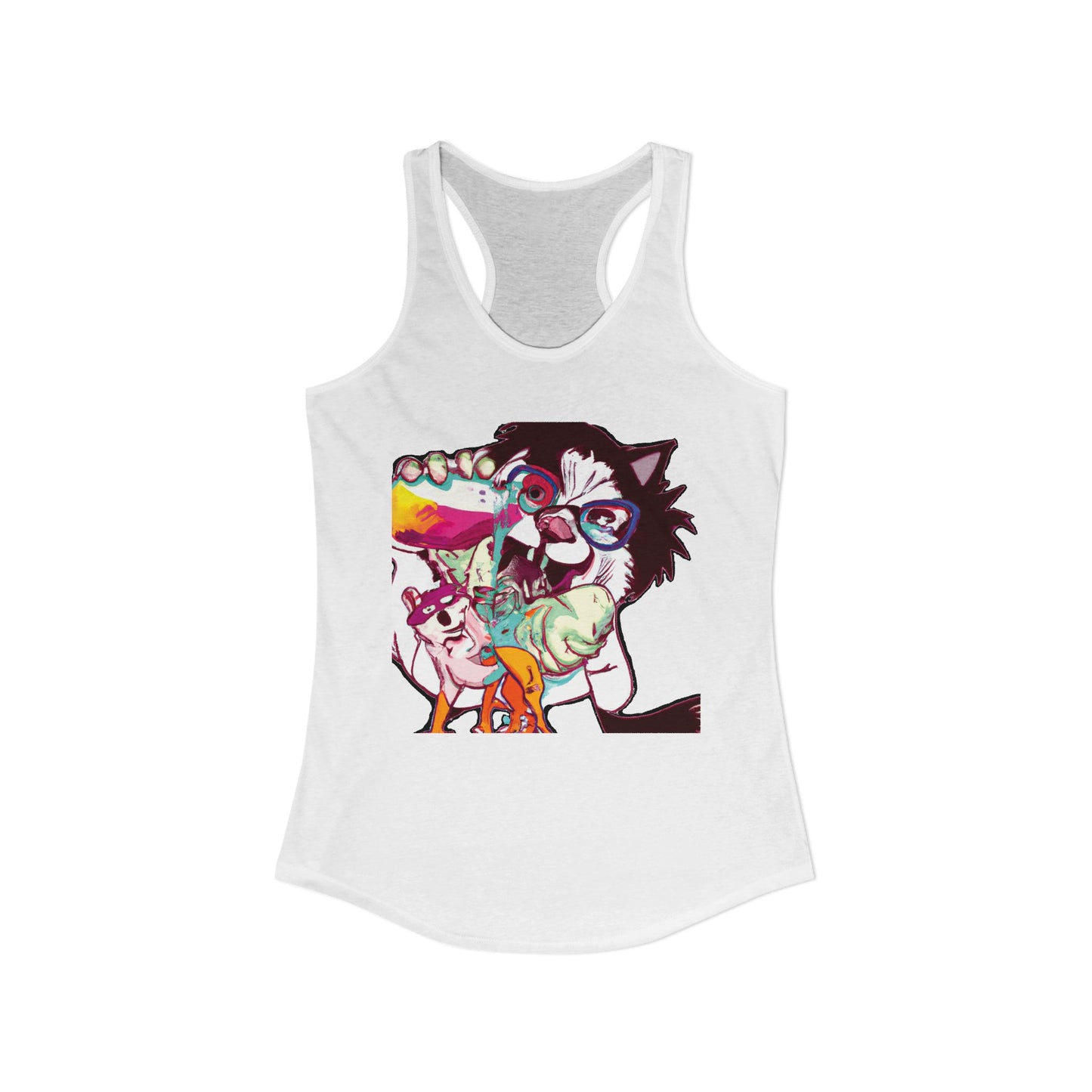 Derpy Dog Pop Art Racerback Tank