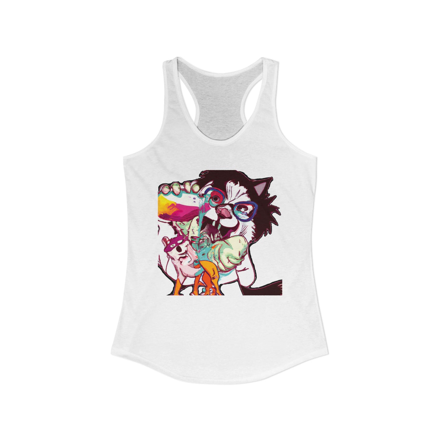 Derpy Dog Pop Art Racerback Tank