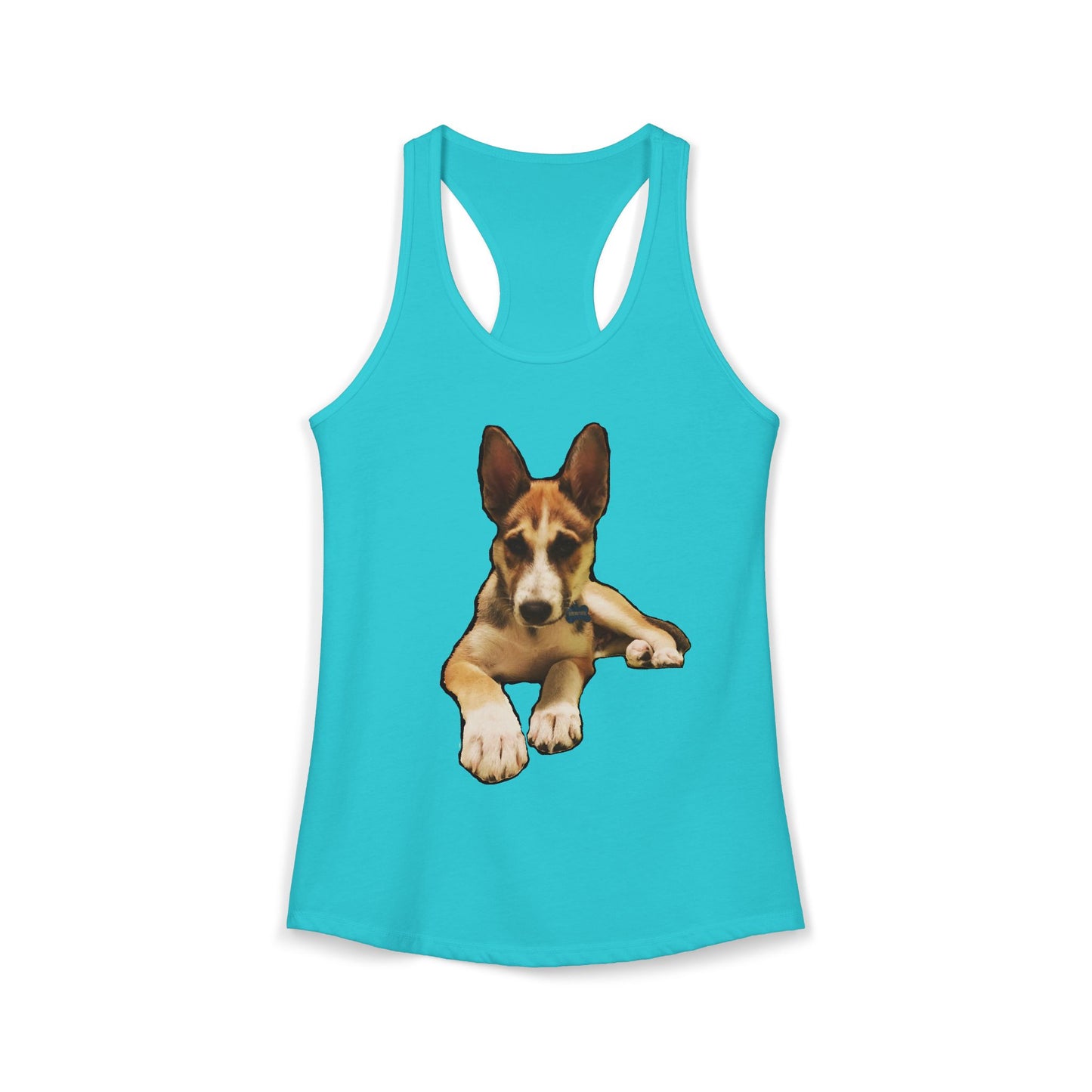 Cute Husky Racerback Tank — Women's Siberian Dog Tank Top