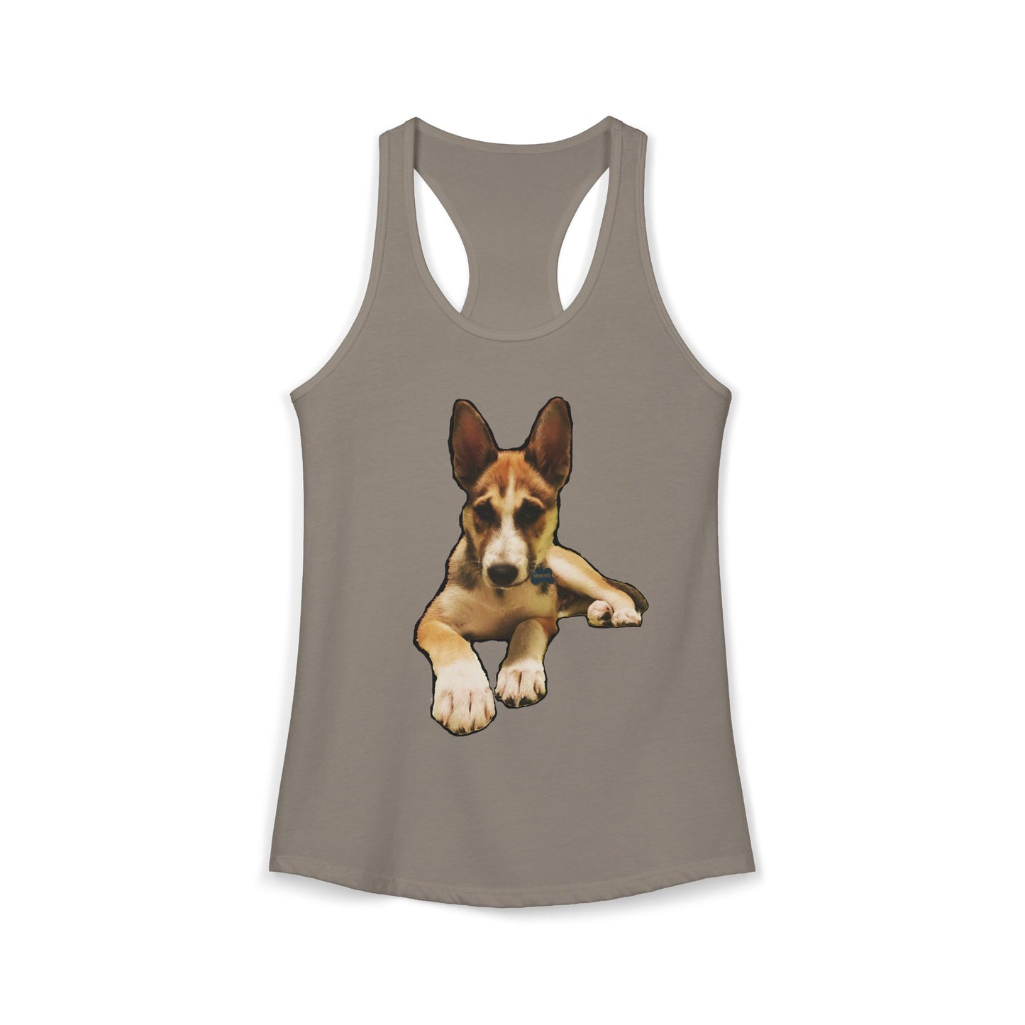 Cute Husky Racerback Tank — Women's Siberian Dog Tank Top