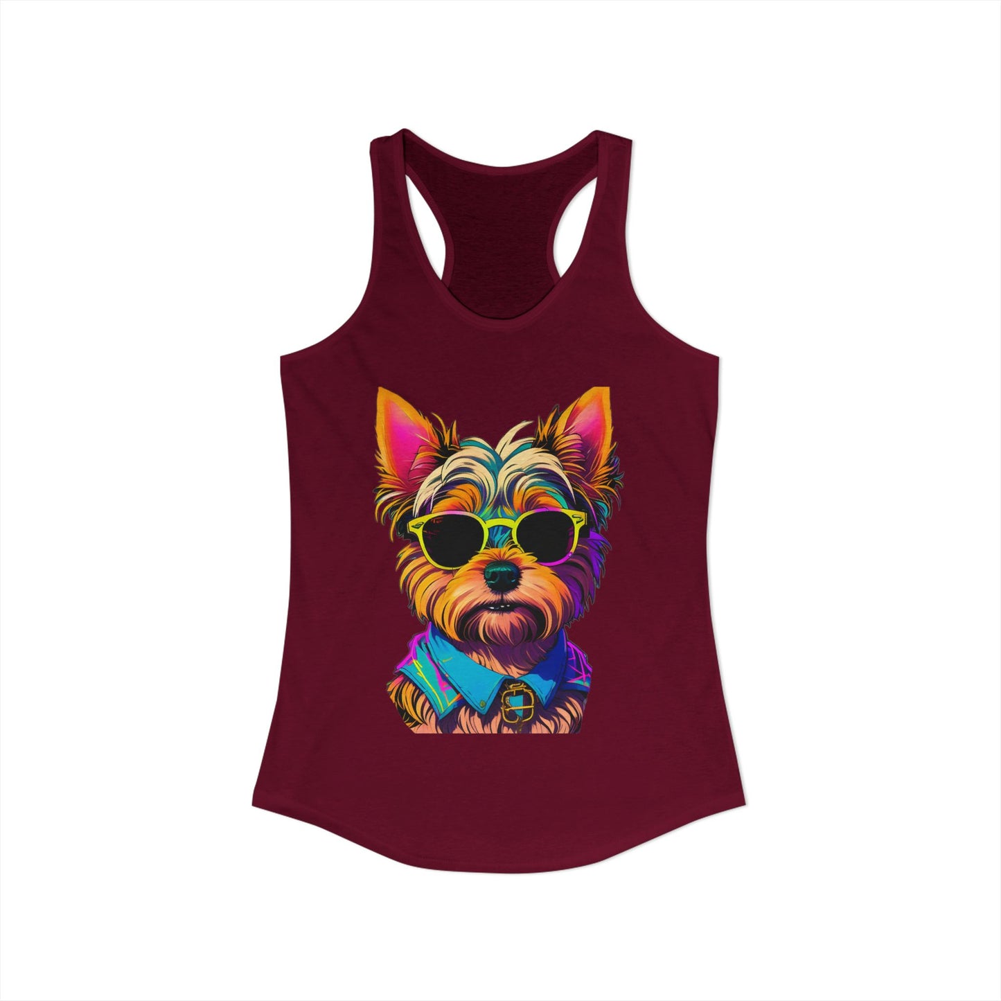 Cool Yorkie Life Women's Racerback Tank
