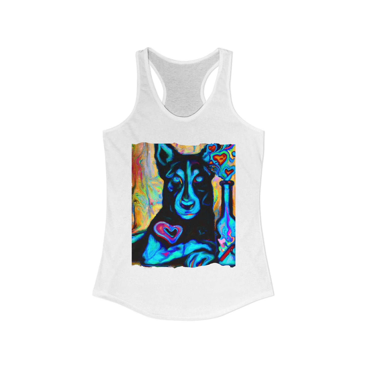 Sexy German Shepherd Racerback Tank Top