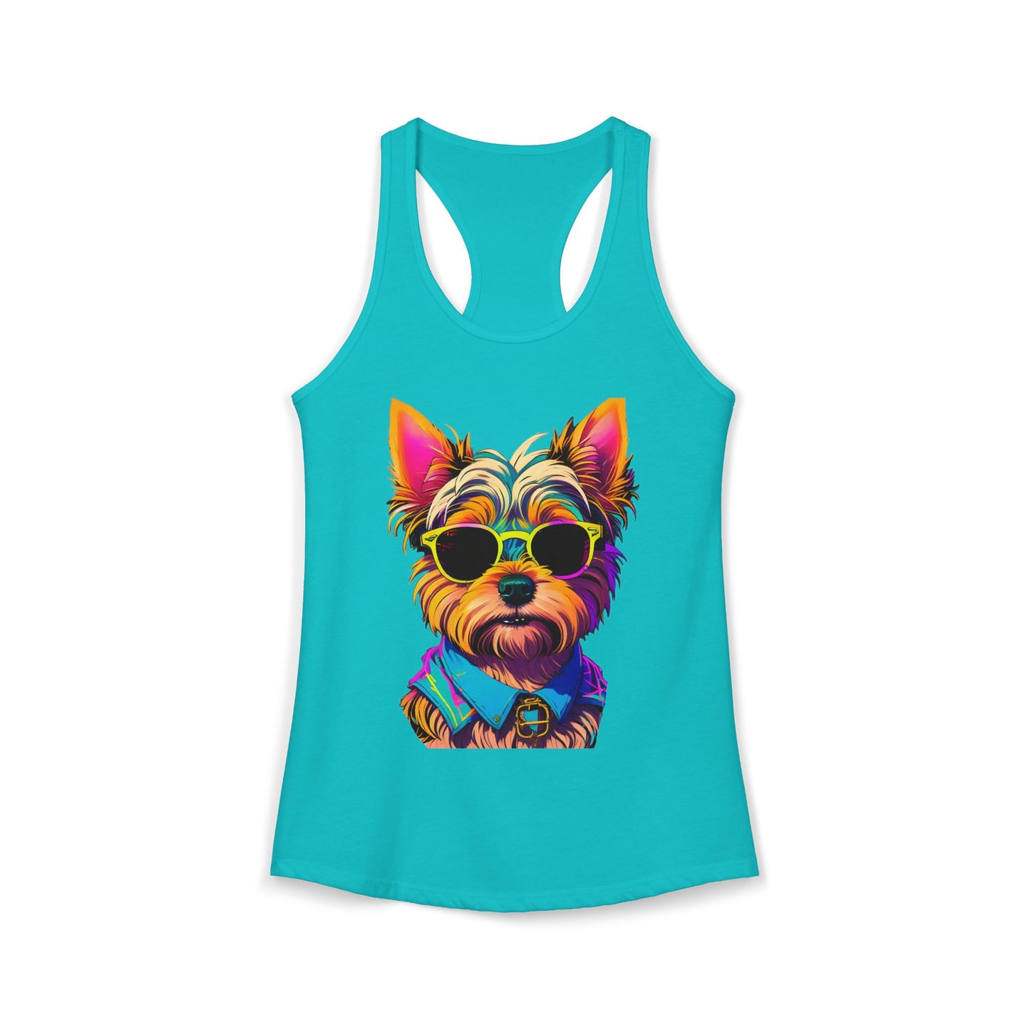 Cool Yorkie Life Women's Racerback Tank