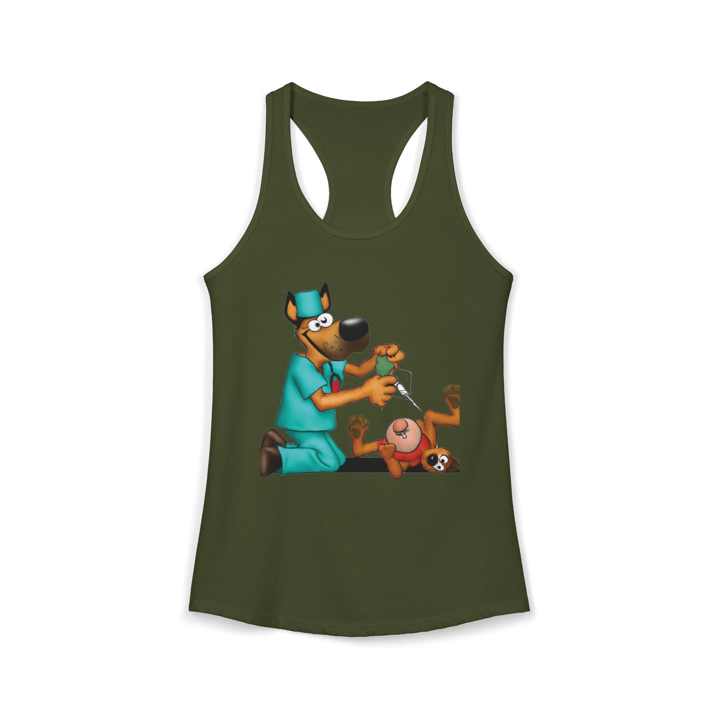 Dog Saving Toy Racerback Tank — "We Gotta Save It" Graphic Tank Top