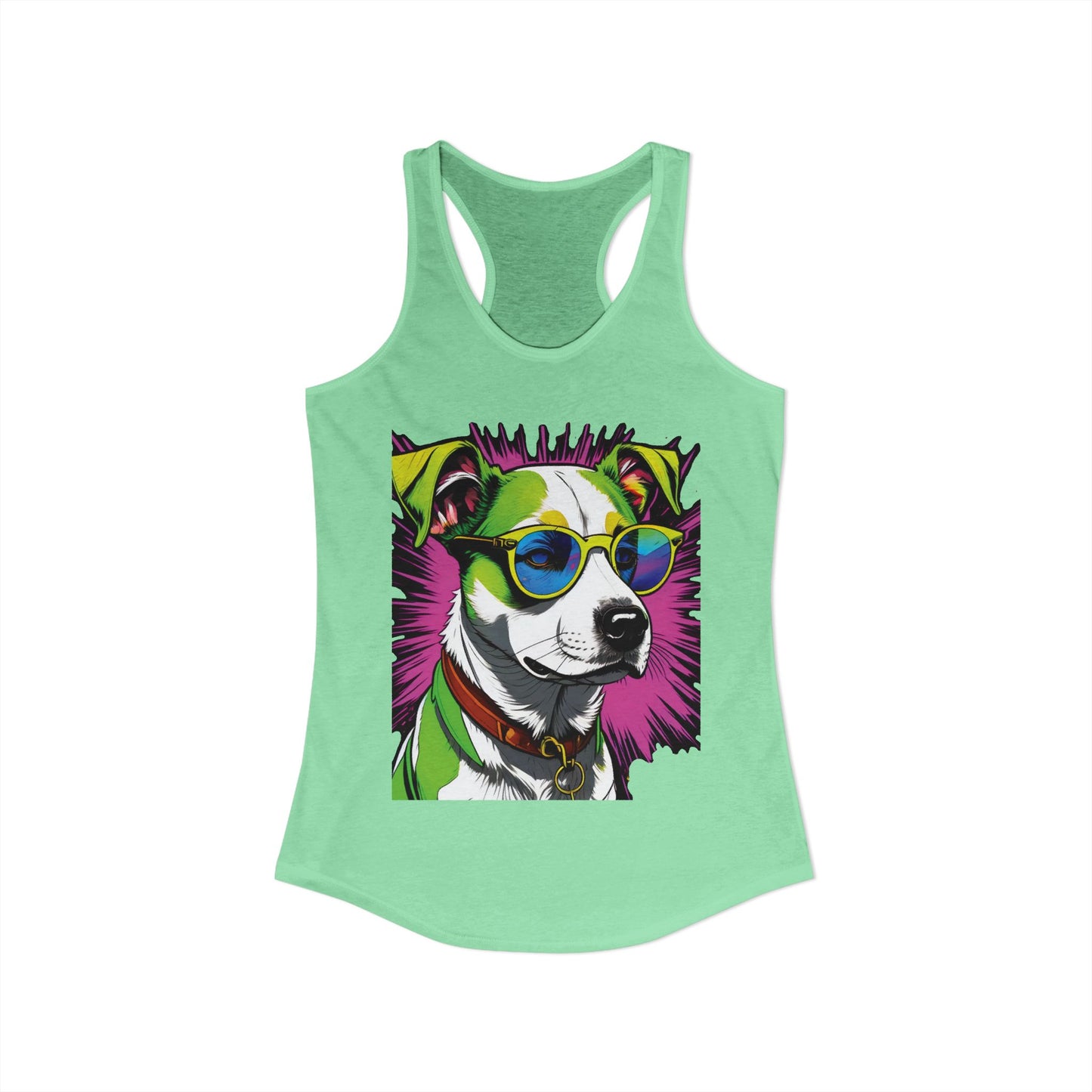 Dog Not Amused Racerback Tank — Women's Funny Dog Lover Tank