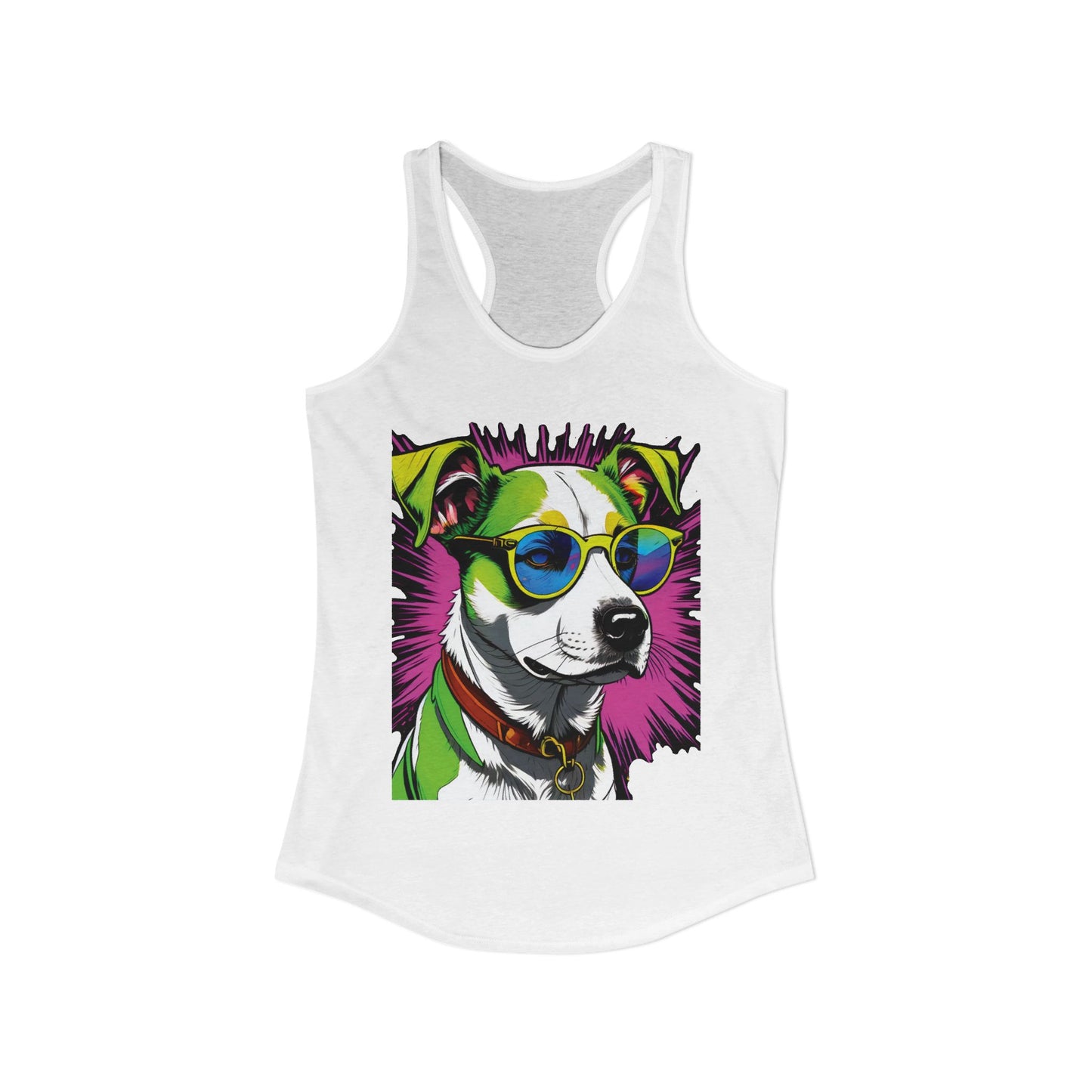 Dog Not Amused Racerback Tank — Women's Funny Dog Lover Tank