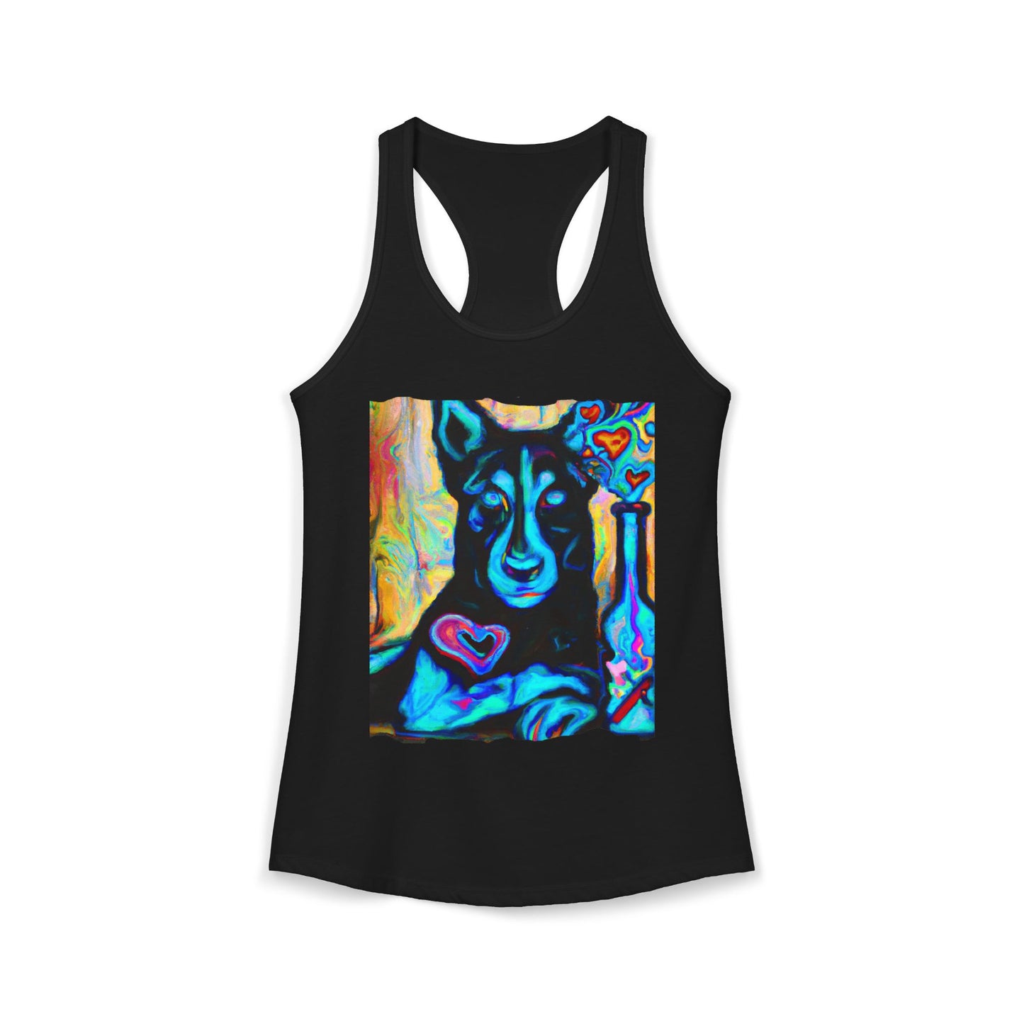 Sexy German Shepherd Racerback Tank Top