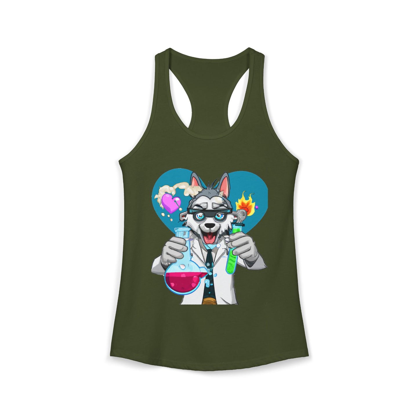 Husky Love Potion Tank Top — Cute Pet Graphic Racerback