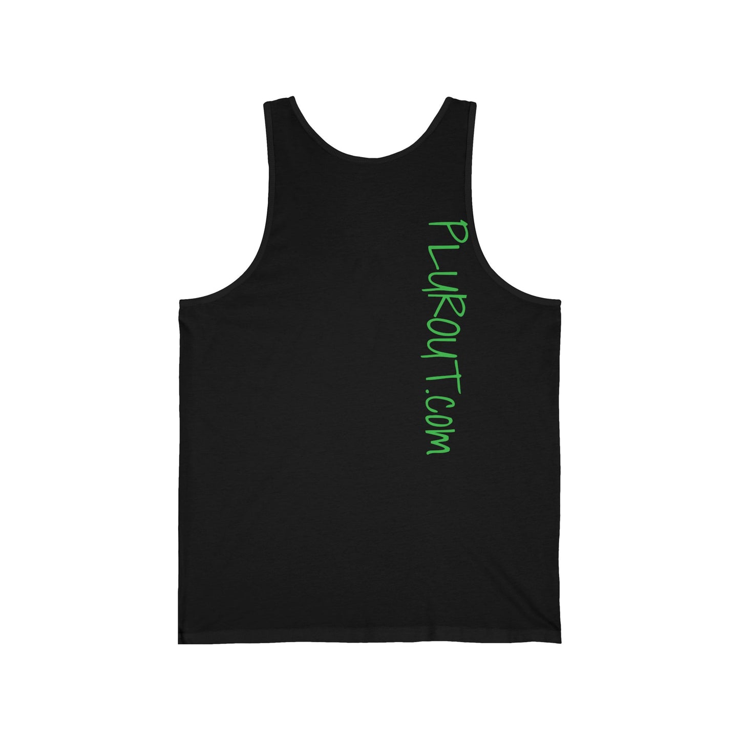 Sphynx Cat Neon Graphic Tank Top — Retro Pink & Green Hairless Cat Design