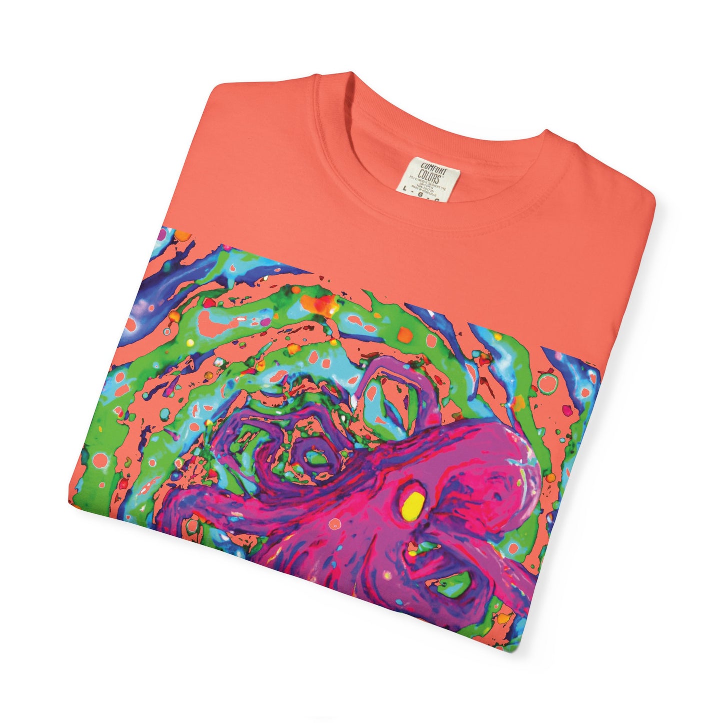 Octopus Swirl T-Shirt — Vibrant Psychedelic Sea Creature Tee