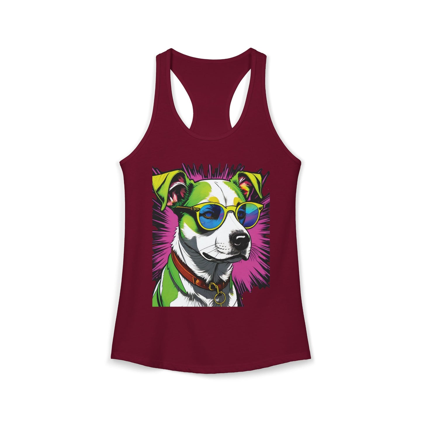 Dog Not Amused Racerback Tank — Women's Funny Dog Lover Tank