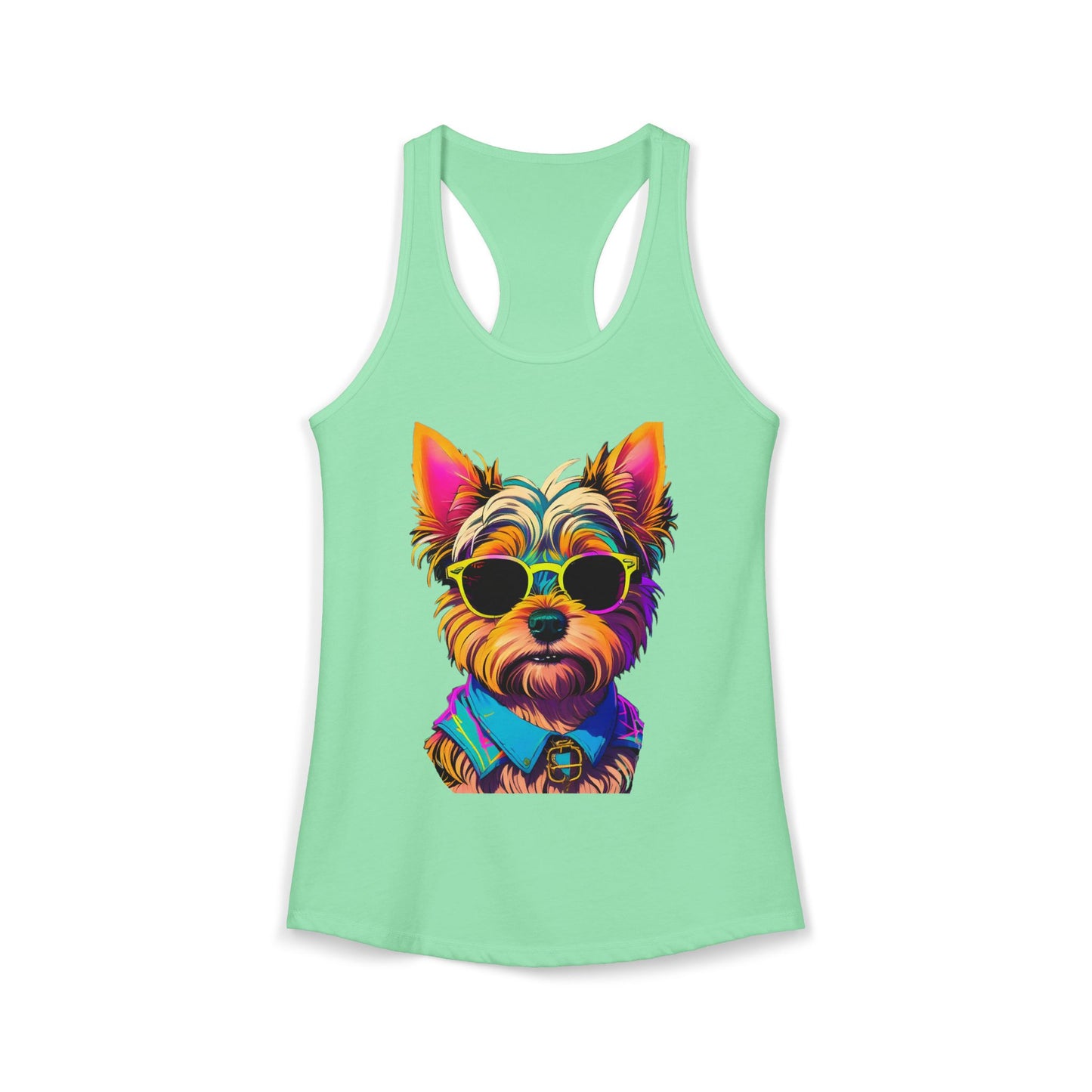 Cool Yorkie Life Women's Racerback Tank
