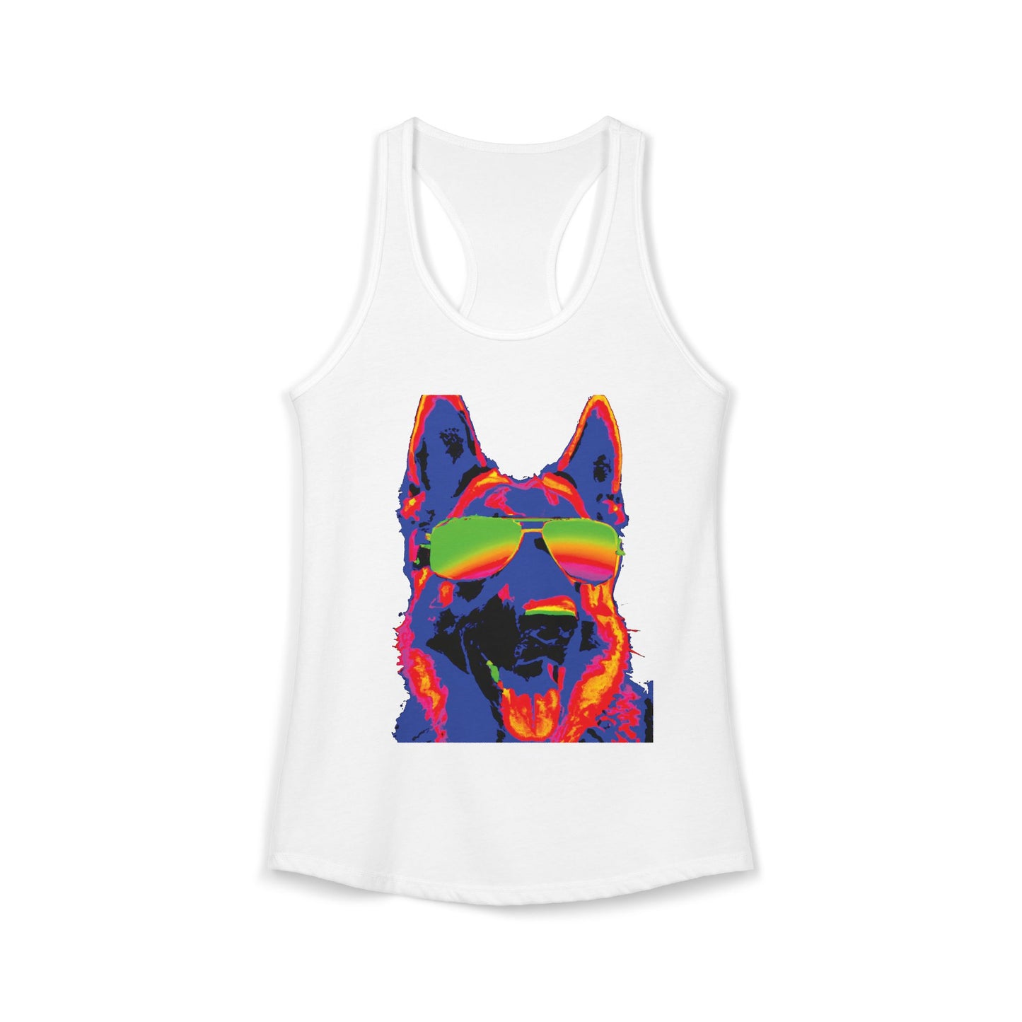 Heat Seeking German Shepherd Racerback Tank