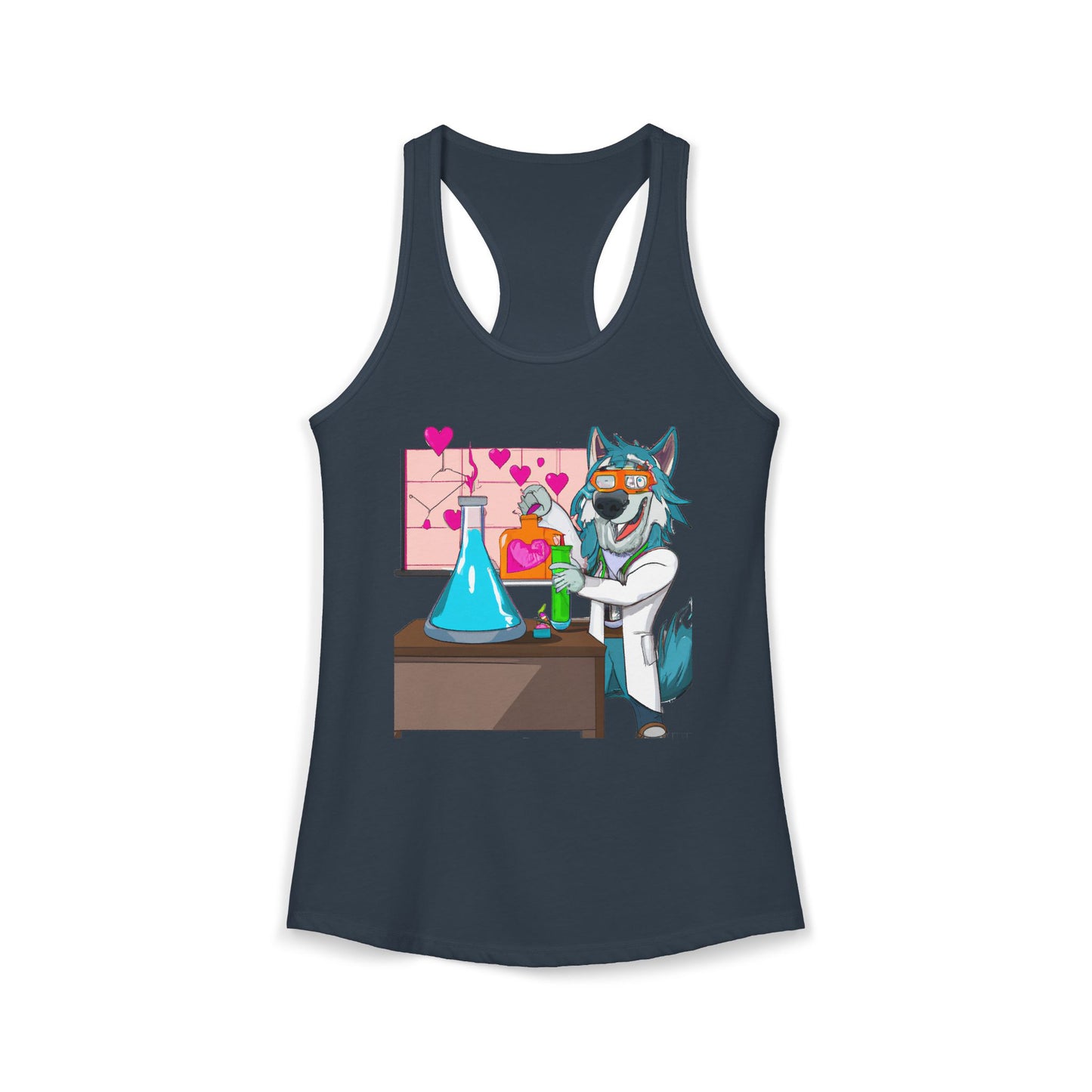 Love Lab Potion Pop Art Racerback Tank