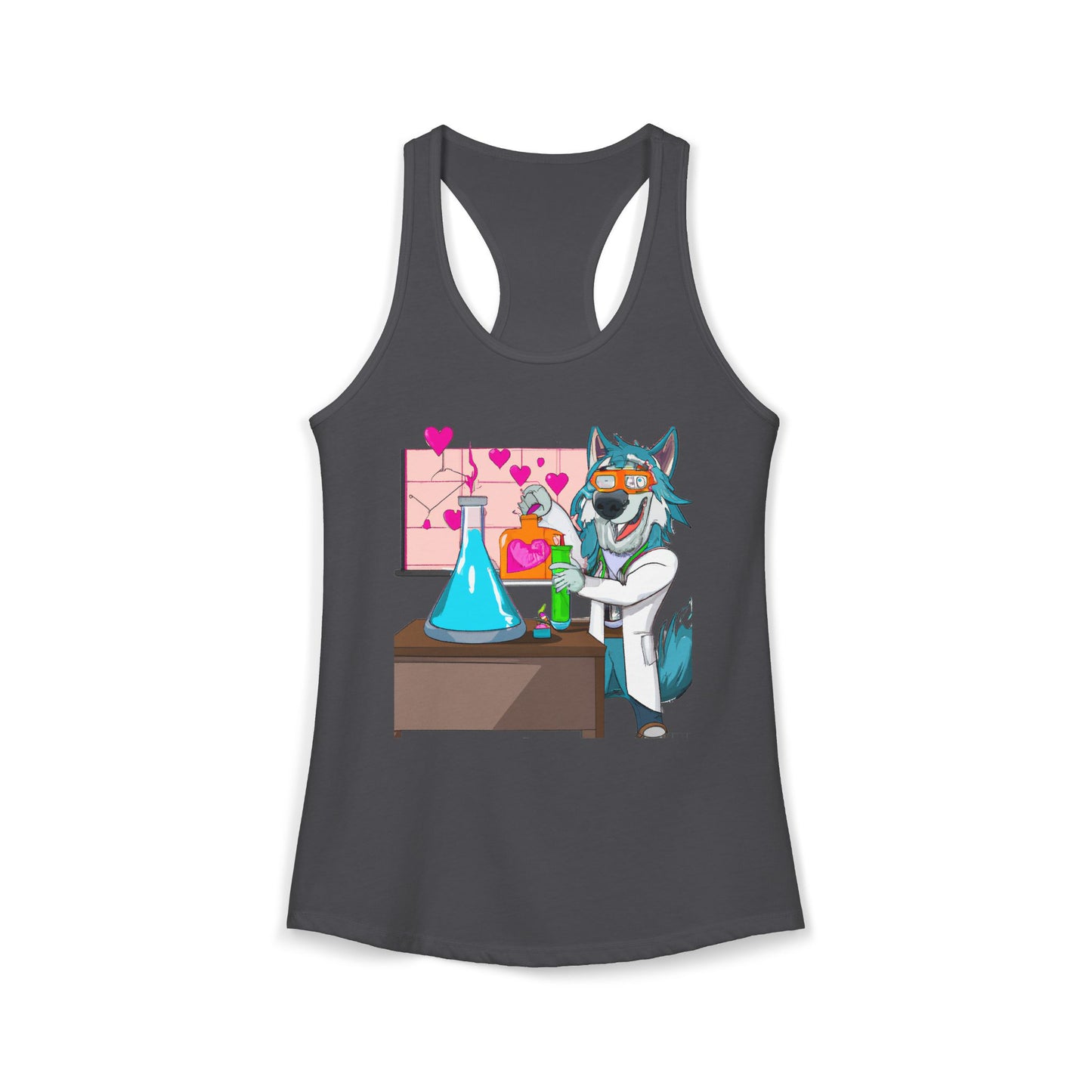 Love Lab Potion Pop Art Racerback Tank