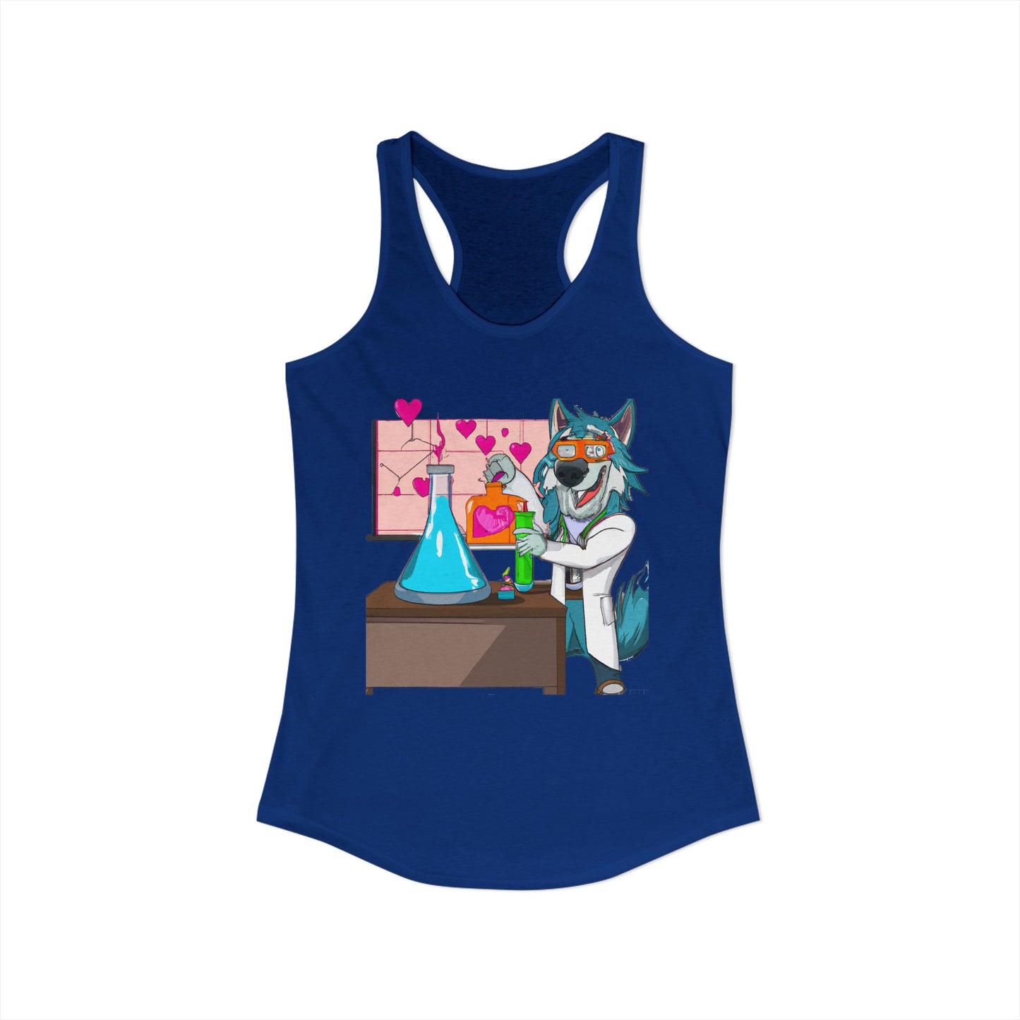 Love Lab Potion Pop Art Racerback Tank