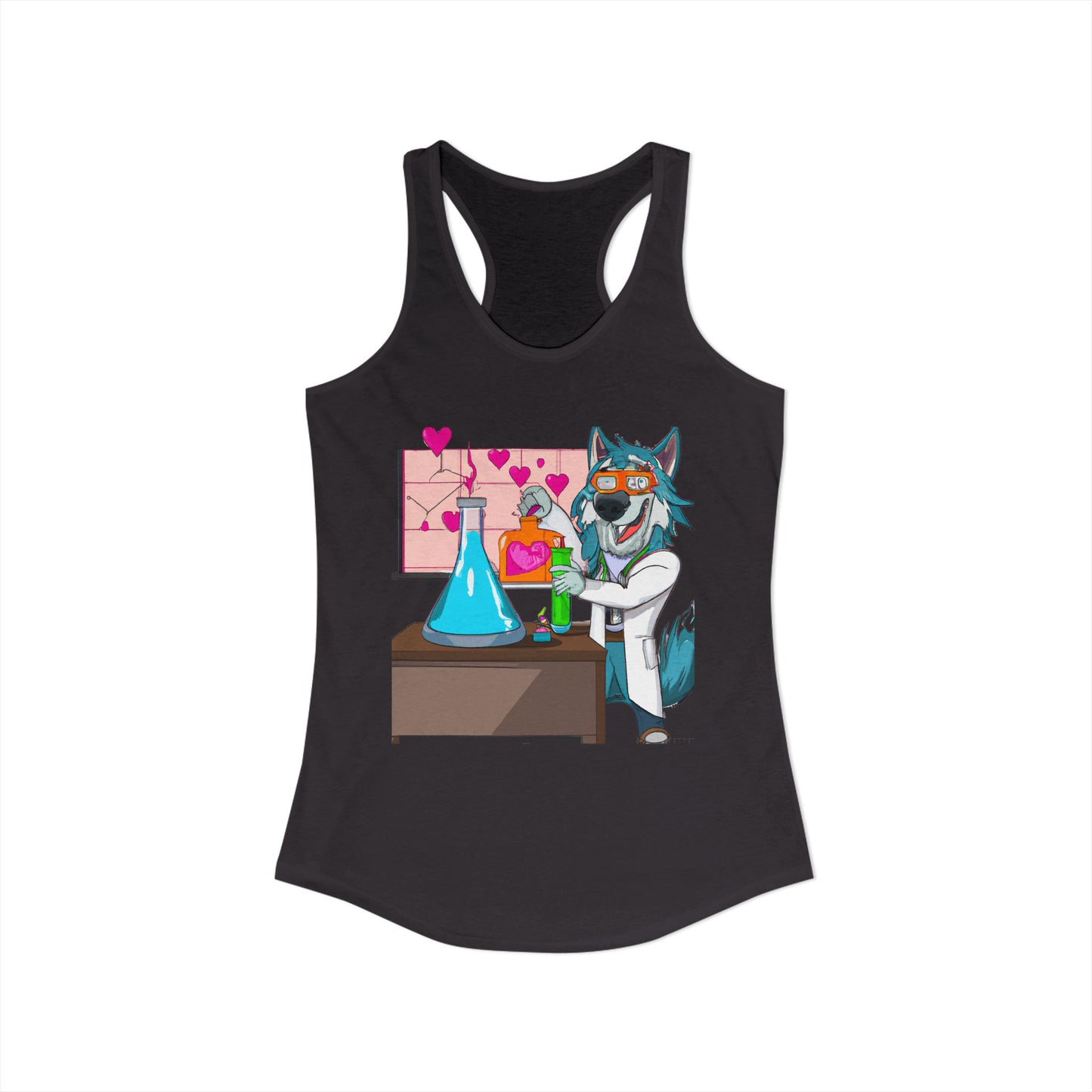 Love Lab Potion Pop Art Racerback Tank