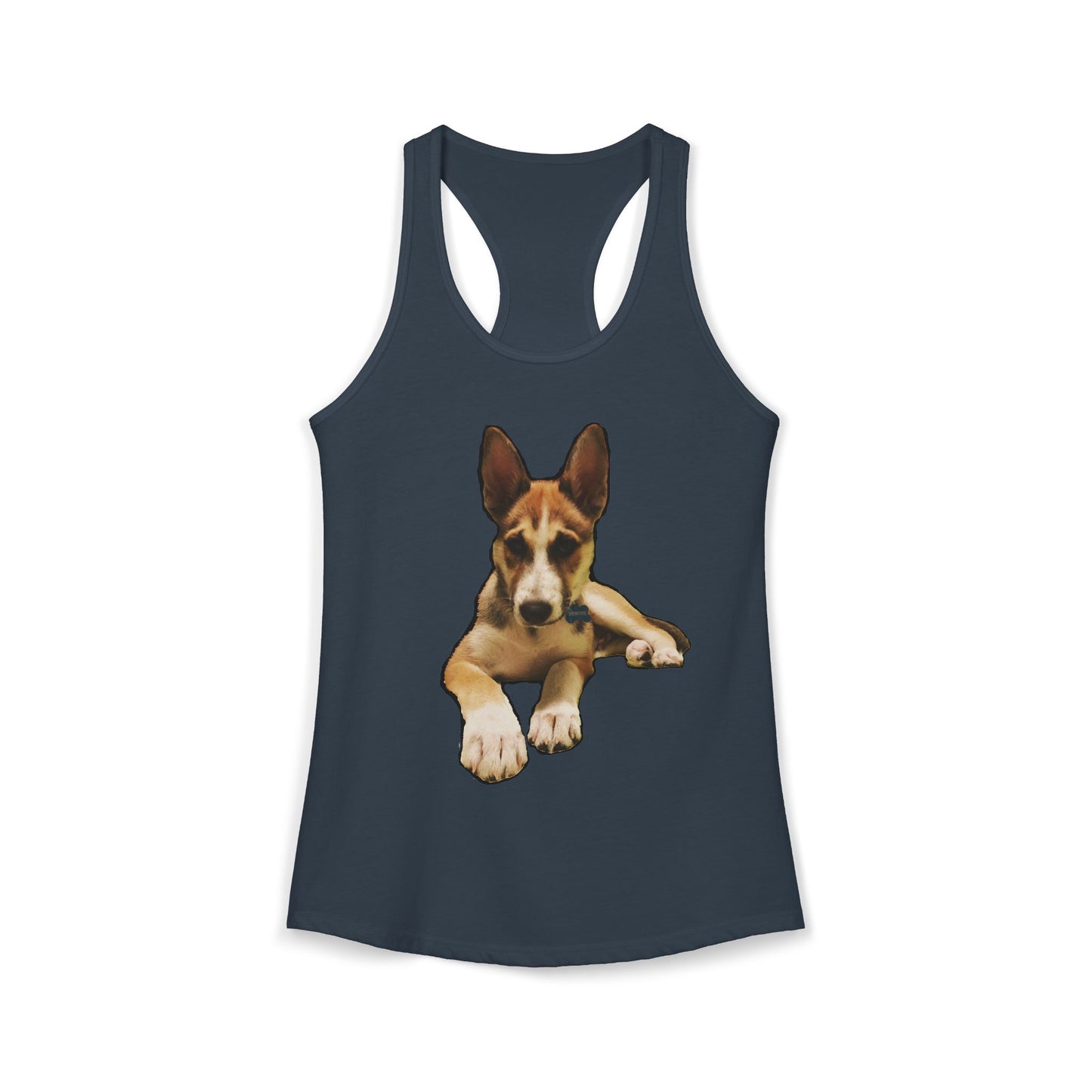 Cute Husky Racerback Tank — Women's Siberian Dog Tank Top