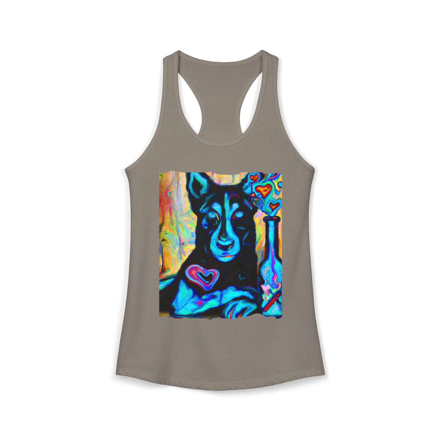 Sexy German Shepherd Racerback Tank Top