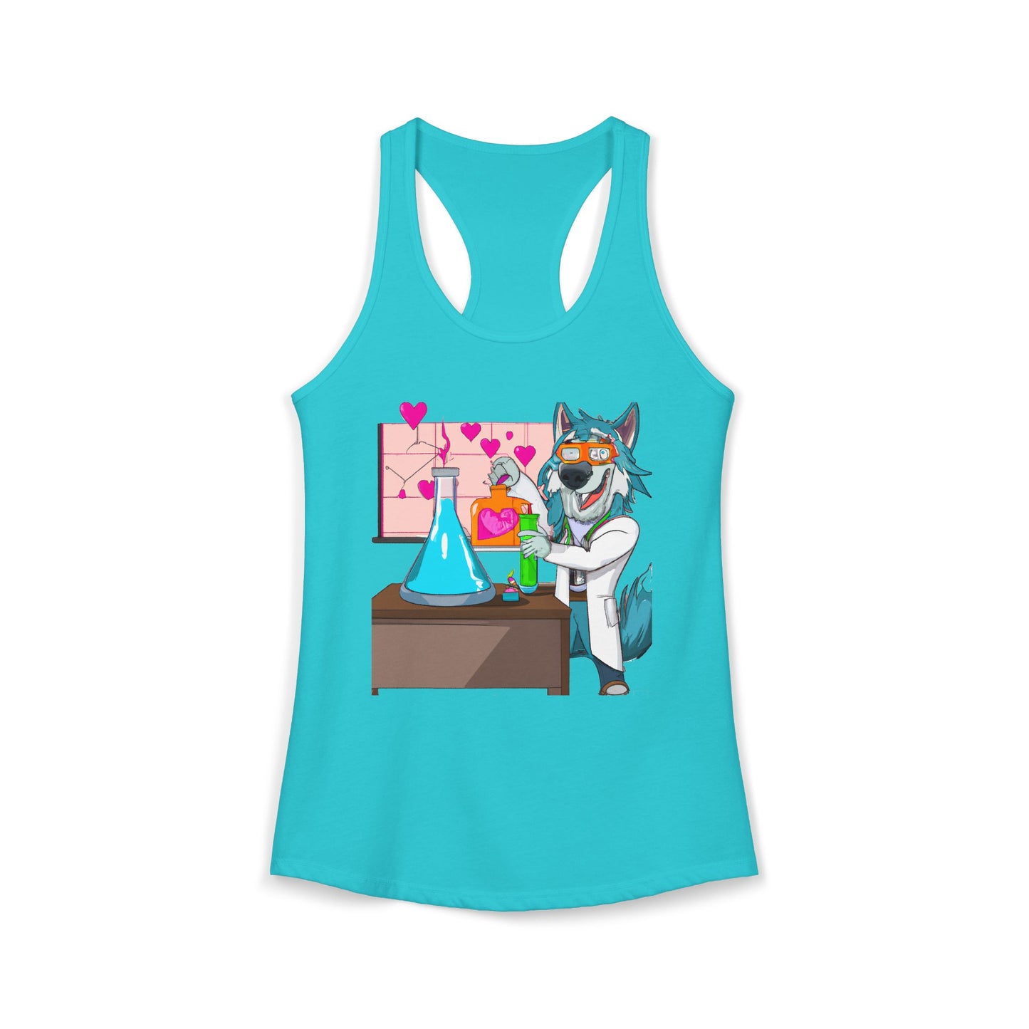 Love Lab Potion Pop Art Racerback Tank