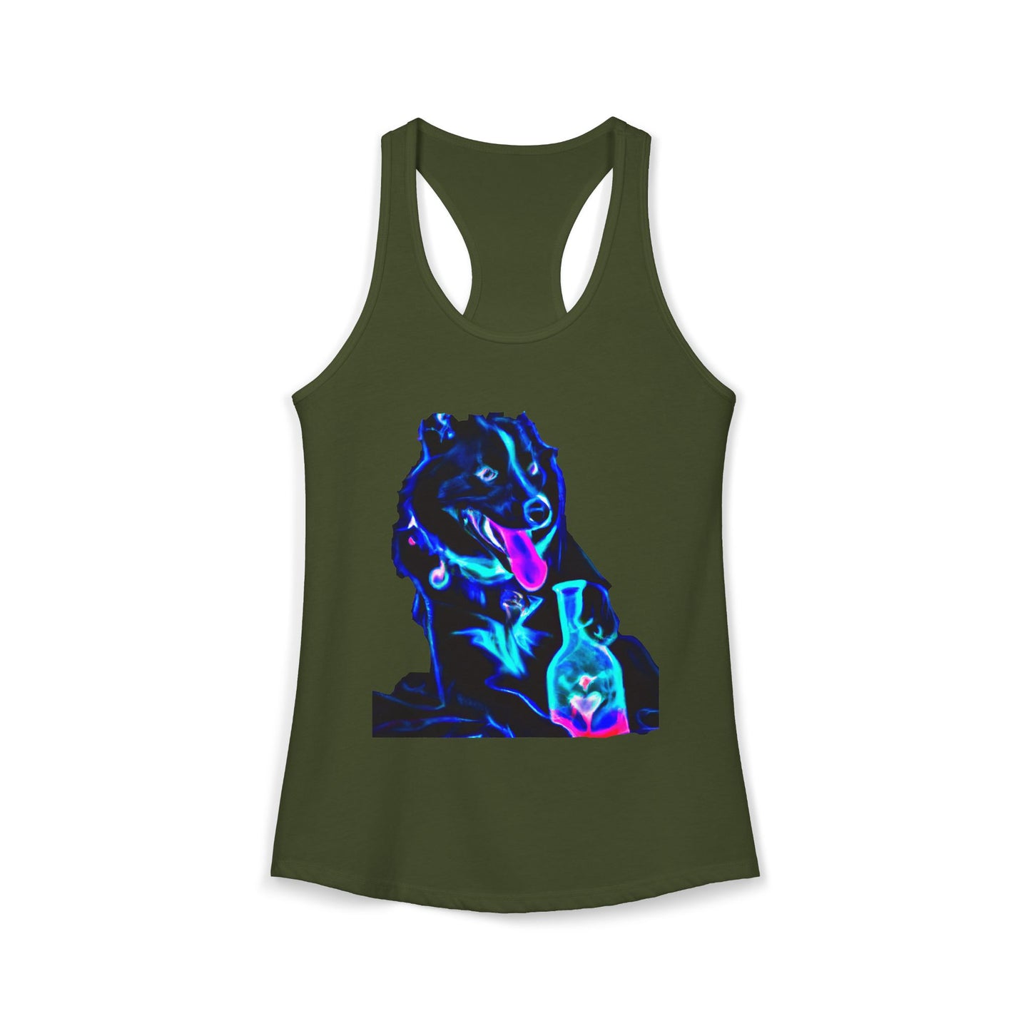 German Shepherd Love Potion Tank Top — Women's Racerback