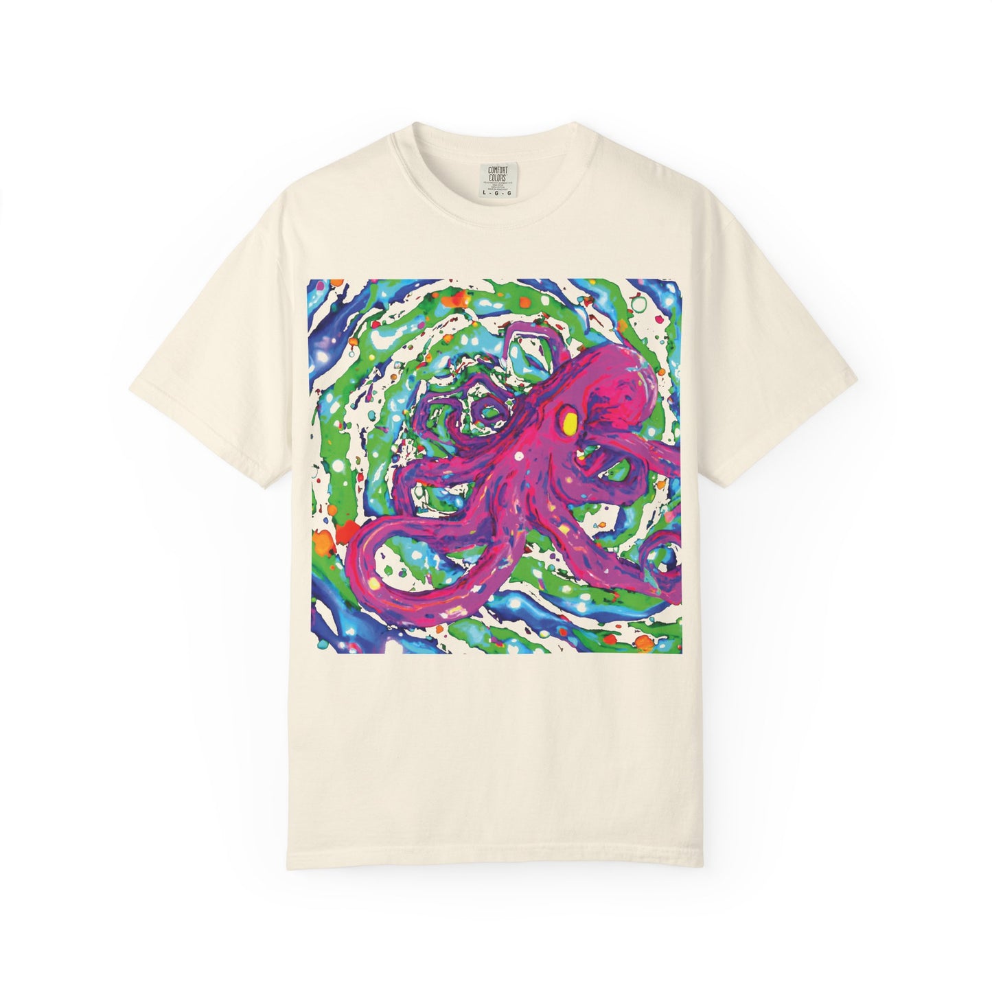 Octopus Swirl T-Shirt — Vibrant Psychedelic Sea Creature Tee