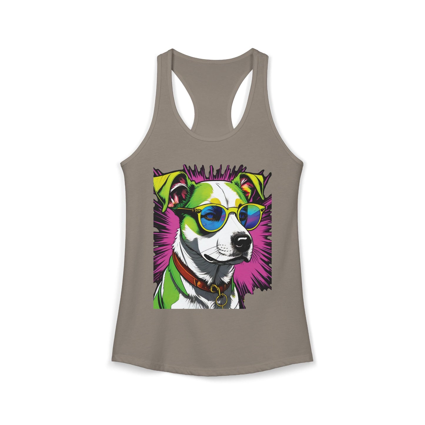 Dog Not Amused Racerback Tank — Women's Funny Dog Lover Tank