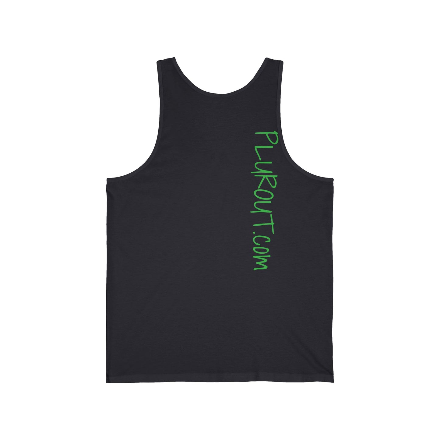 Sphynx Cat Neon Graphic Tank Top — Retro Pink & Green Hairless Cat Design