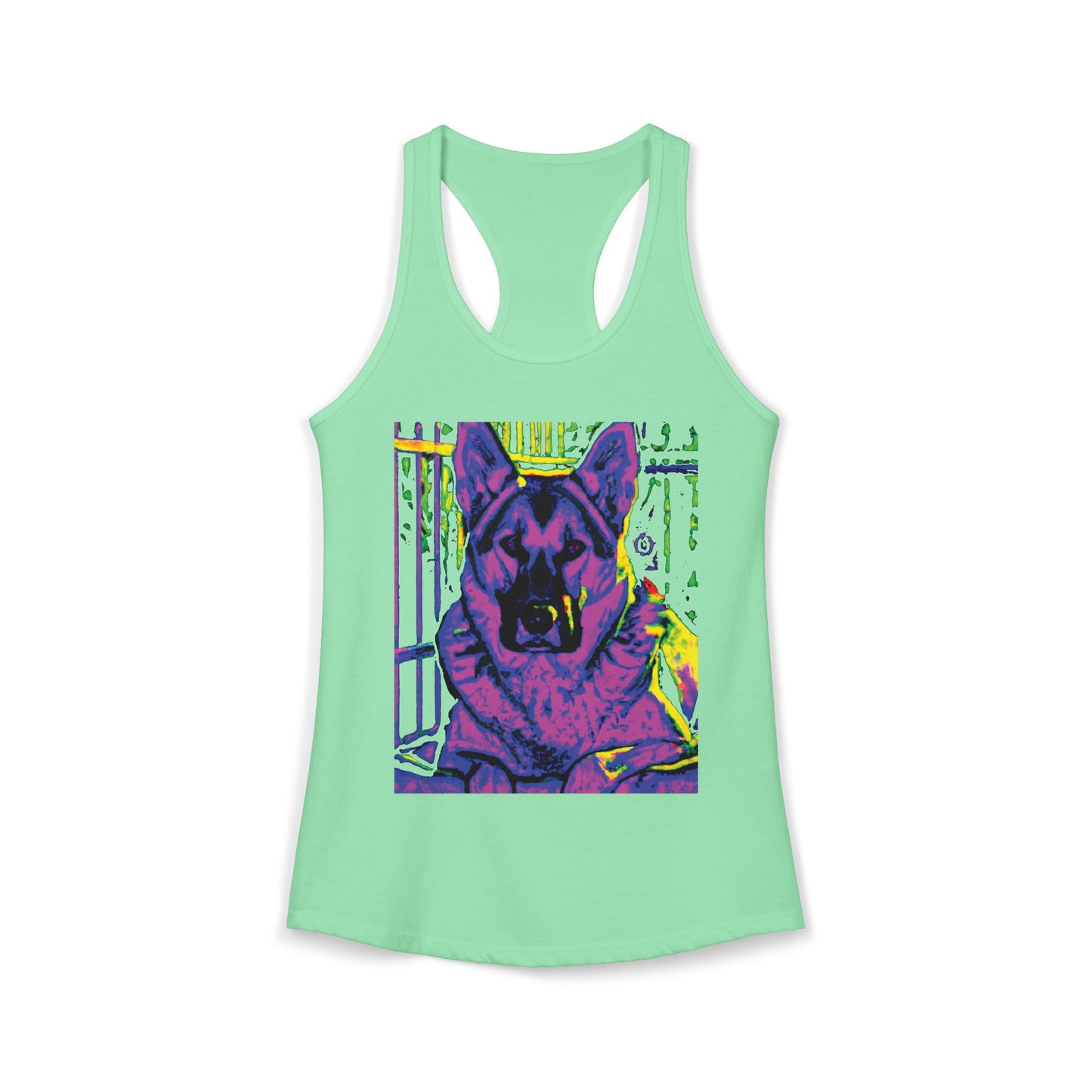 Rescue This German Shepherd Women's Racerback Tank