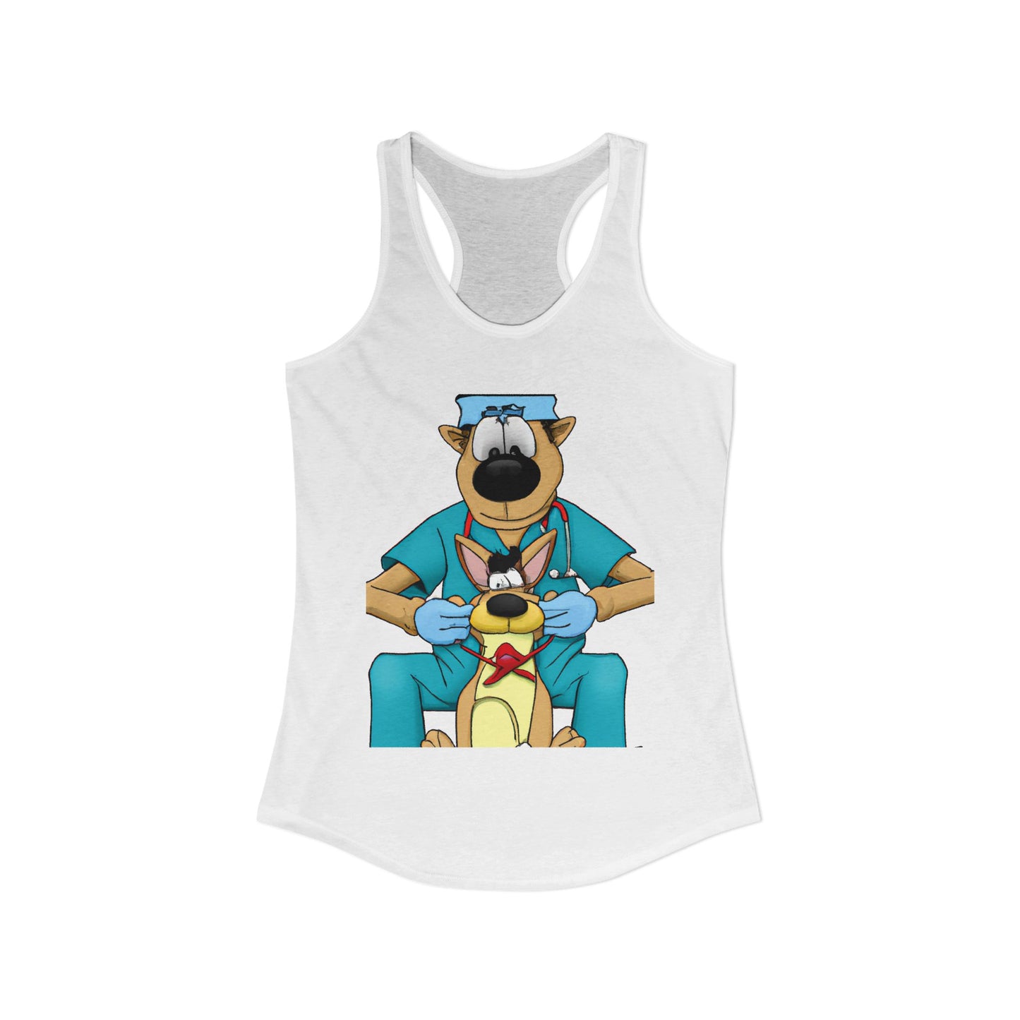 Doctor Save This Toy STAT! Racerback Tank